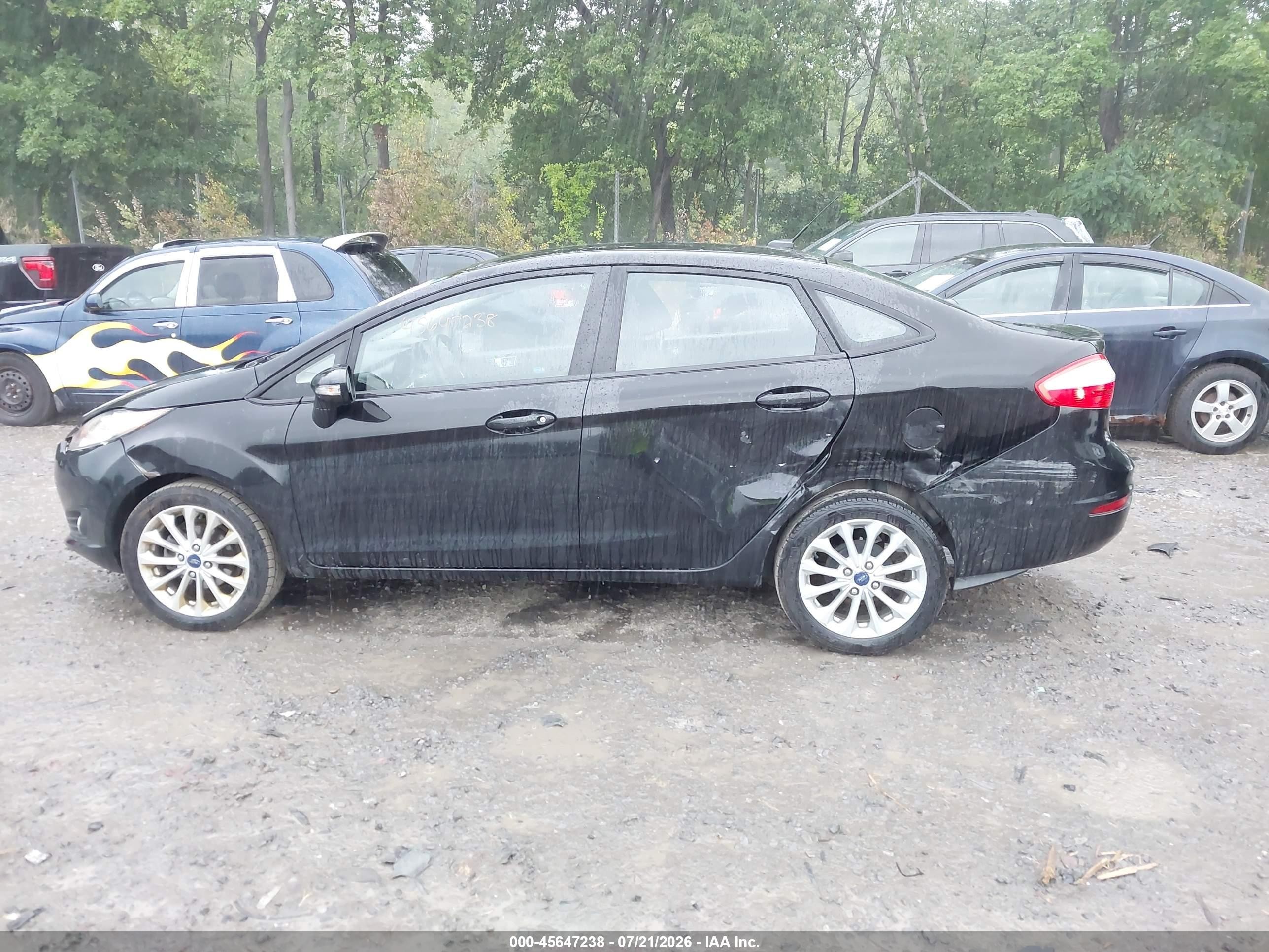 2014 Ford Fiesta Se Black vin: 3FADP4BJ4EM176697