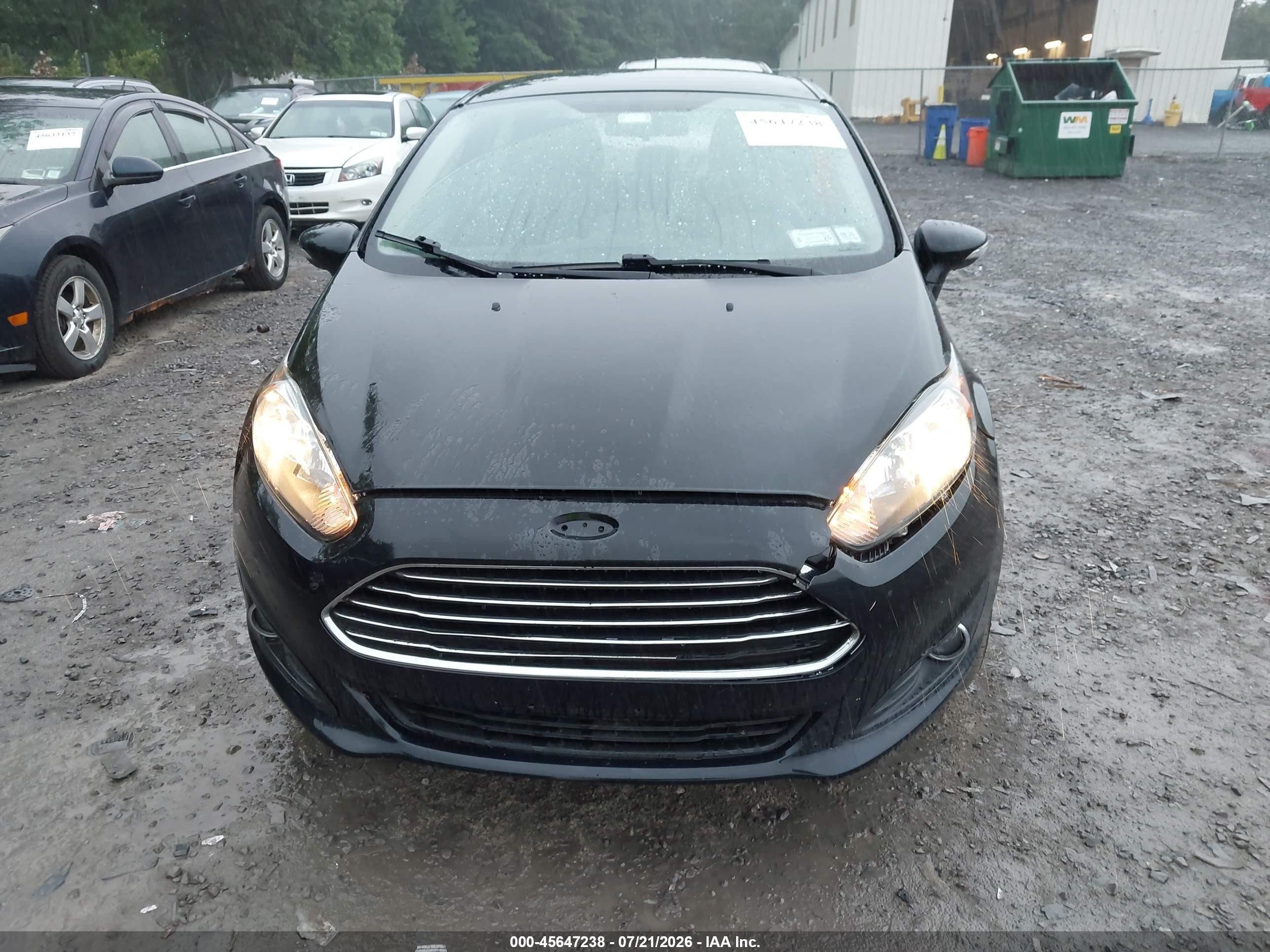 2014 Ford Fiesta Se Black vin: 3FADP4BJ4EM176697