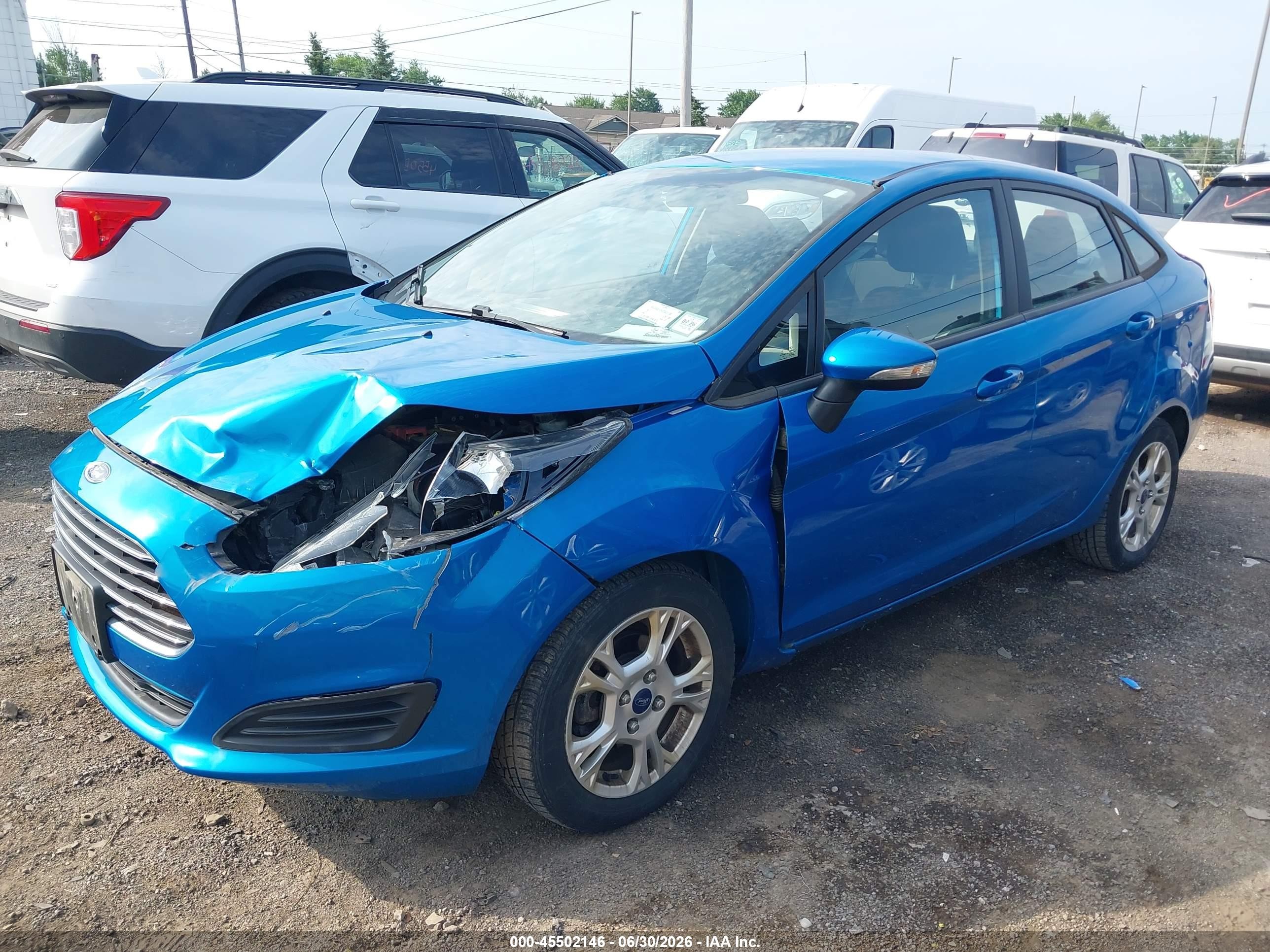 2014 Ford Fiesta Se Синий vin: 3FADP4BJ4EM182726