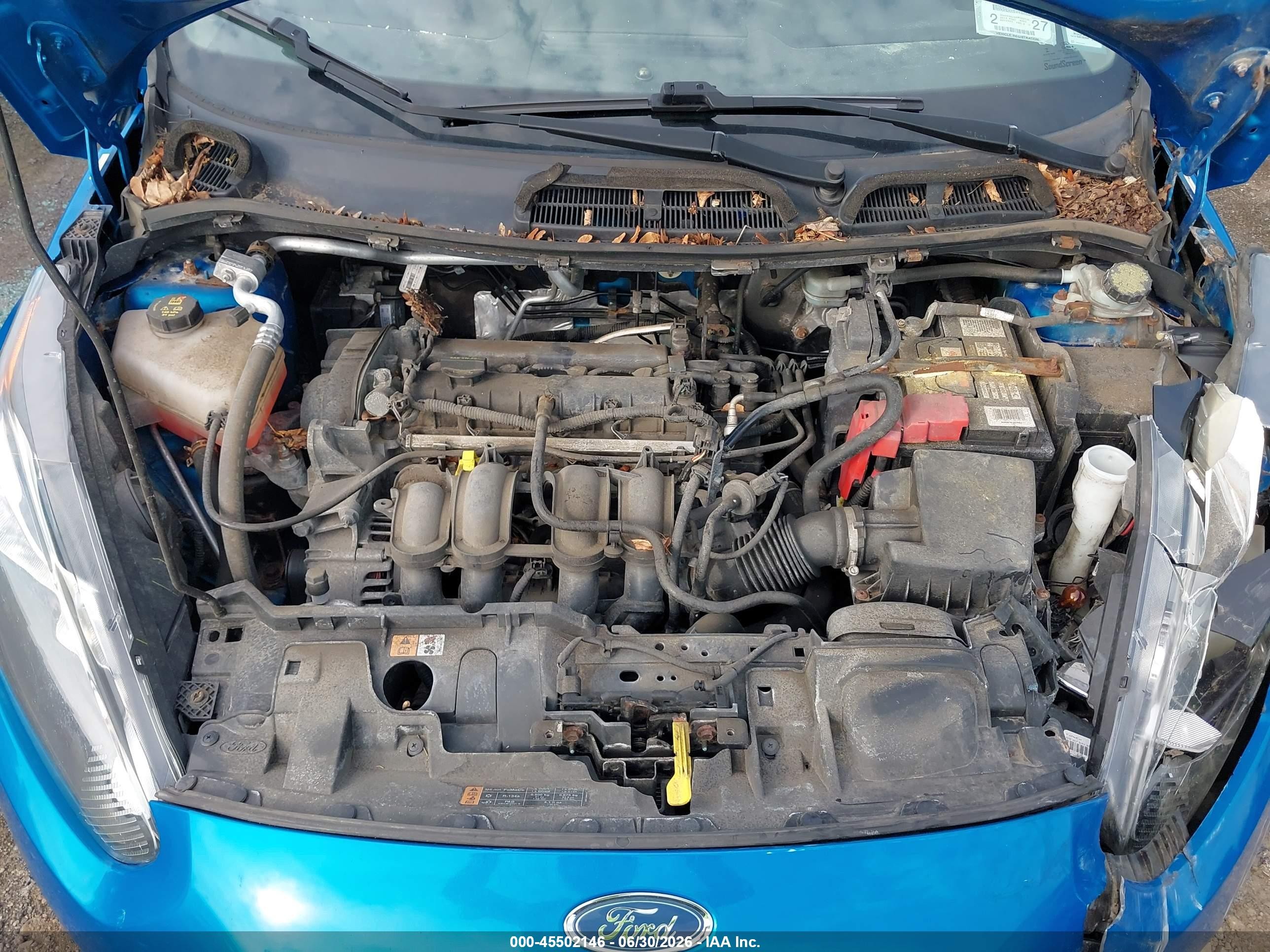 2014 Ford Fiesta Se Синий vin: 3FADP4BJ4EM182726