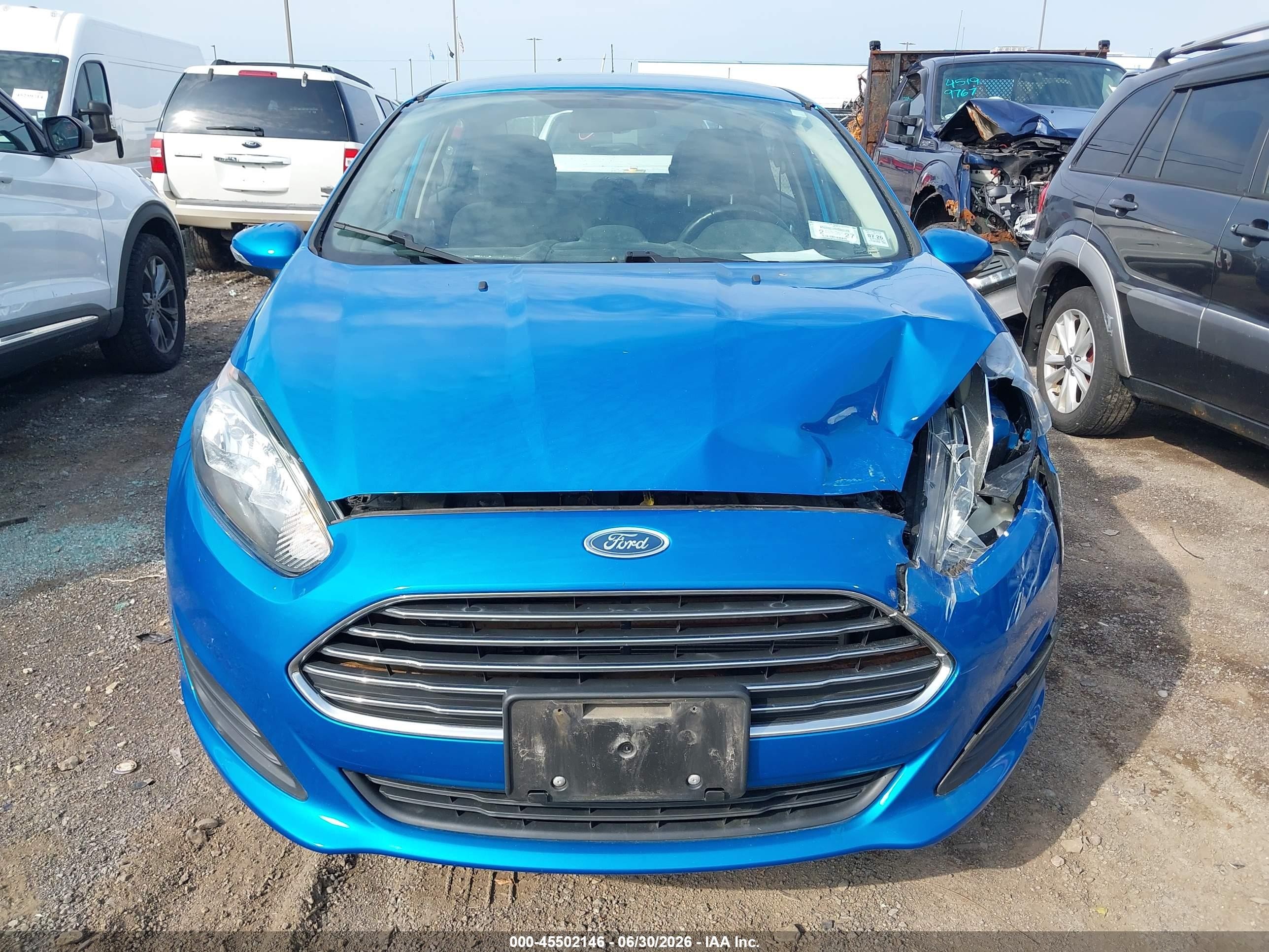 2014 Ford Fiesta Se Синий vin: 3FADP4BJ4EM182726