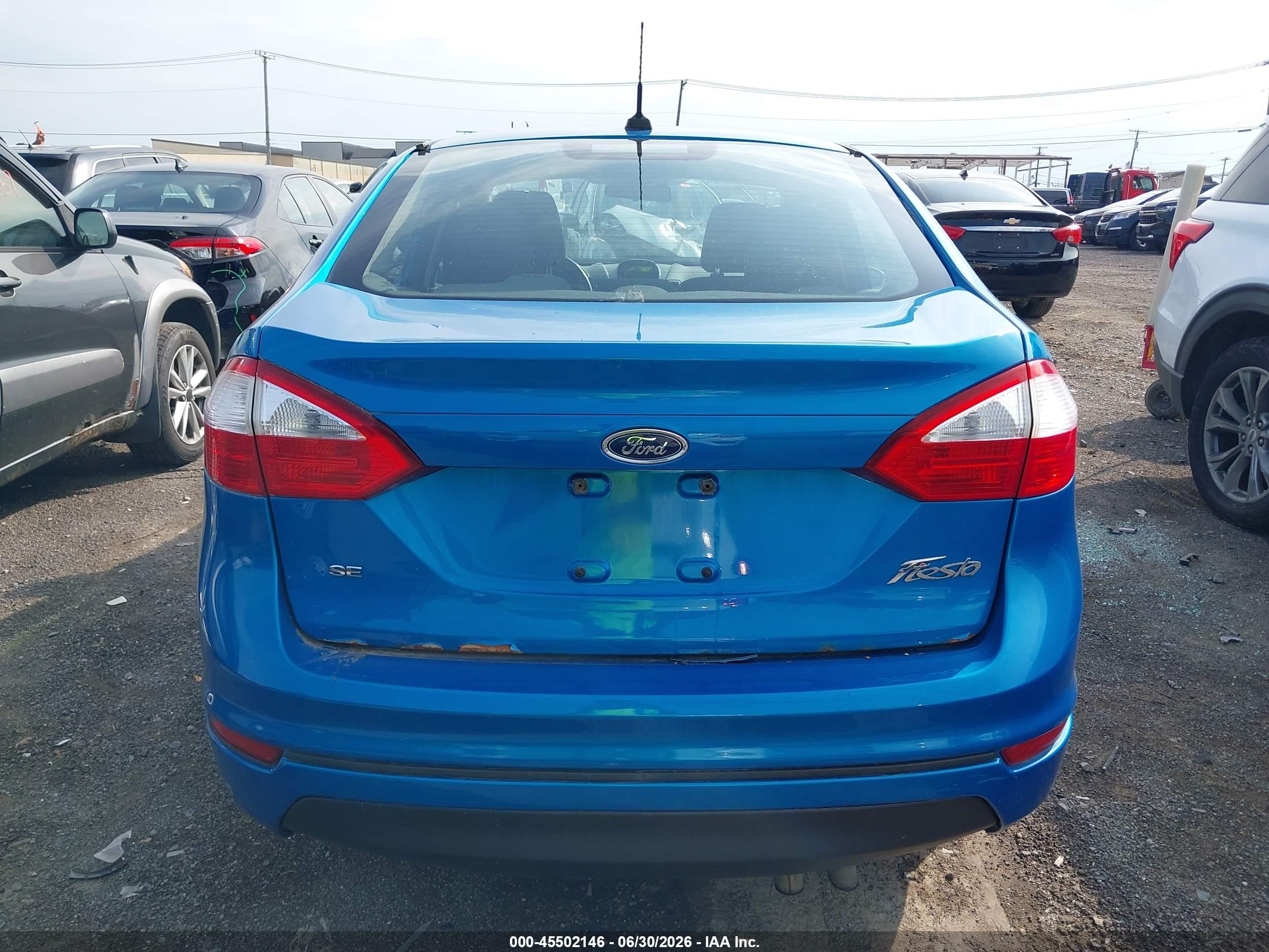 2014 Ford Fiesta Se Синий vin: 3FADP4BJ4EM182726
