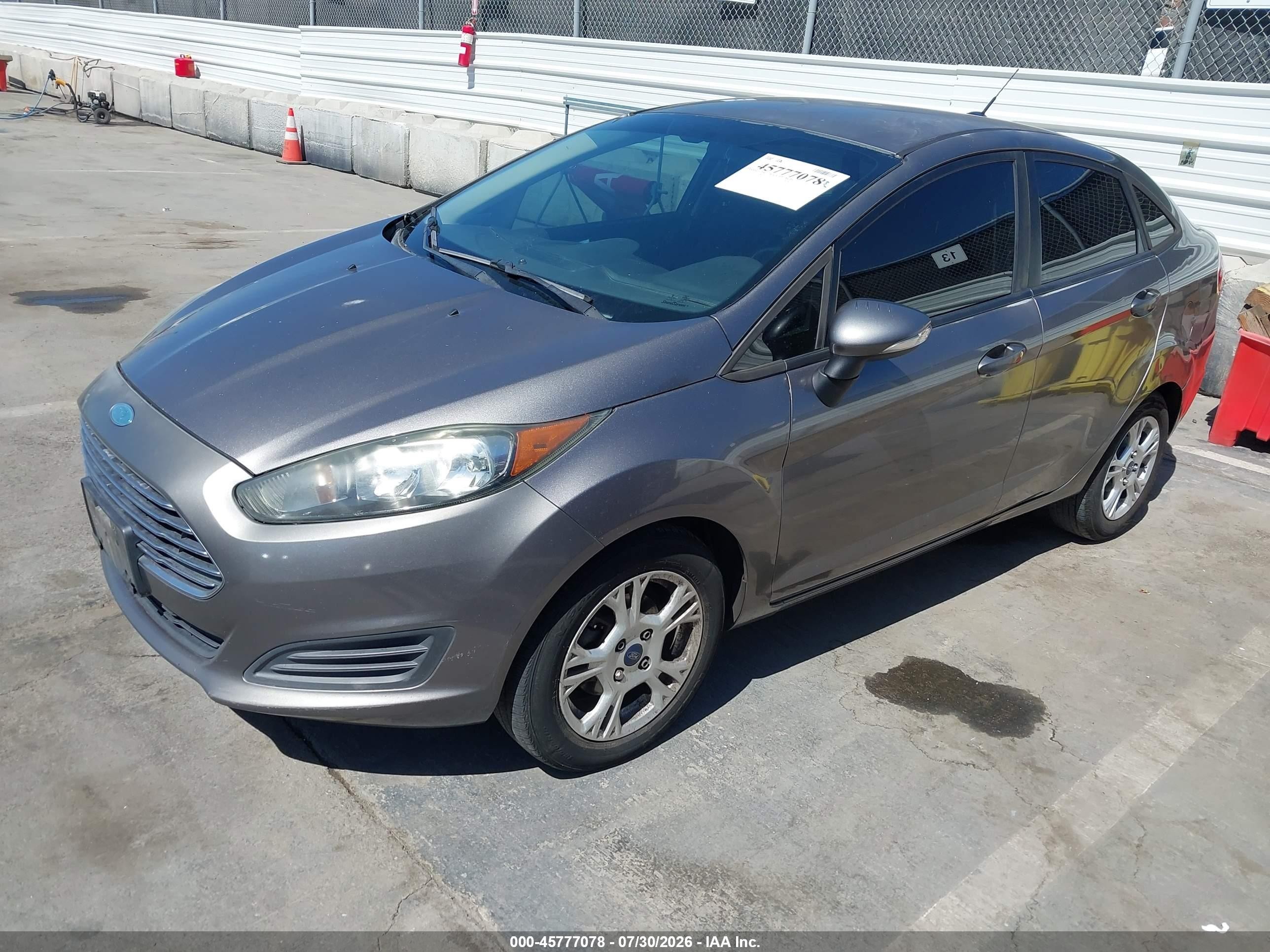 2014 Ford Fiesta Se Gray vin: 3FADP4BJ4EM203851