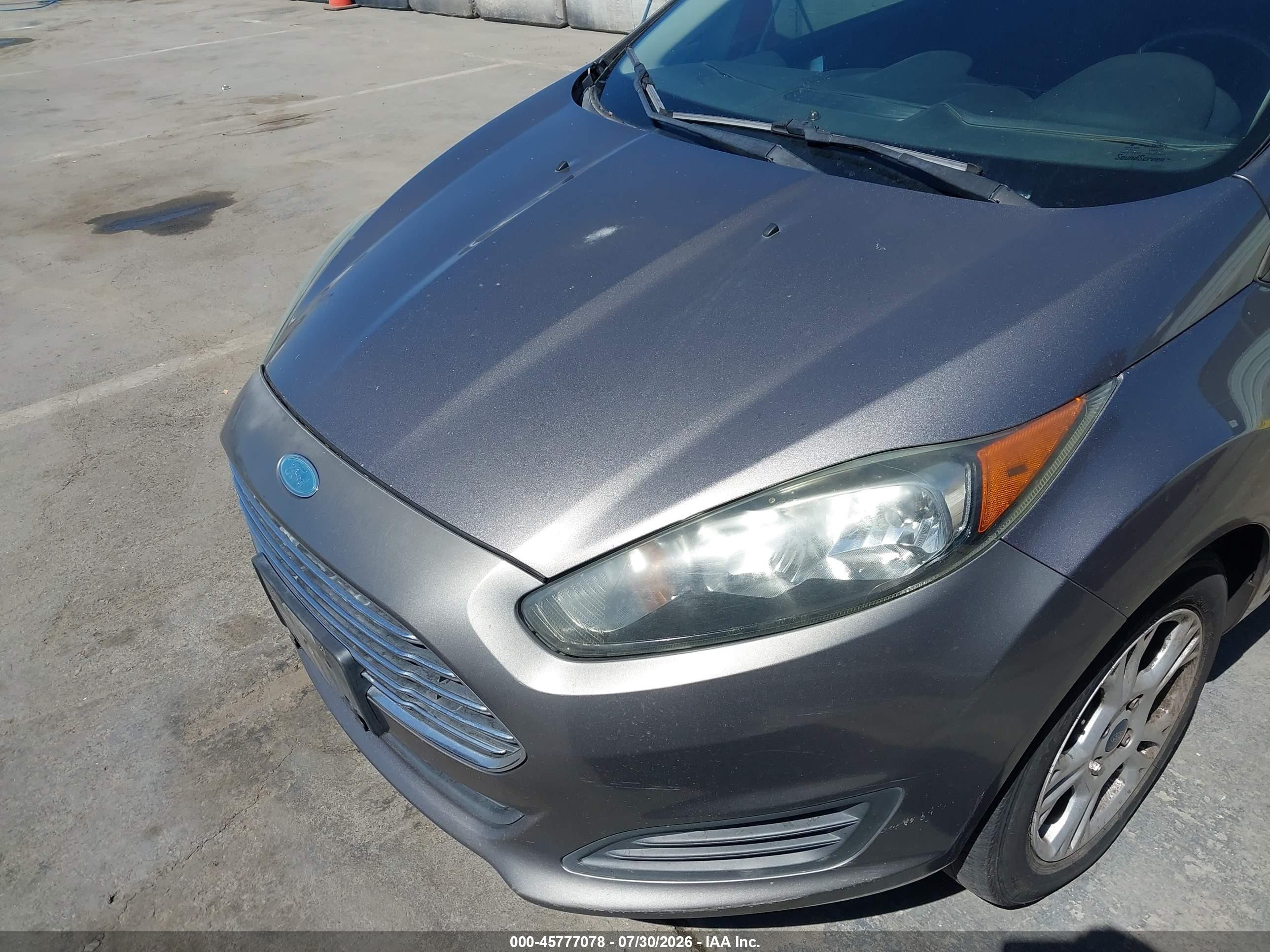 2014 Ford Fiesta Se Gray vin: 3FADP4BJ4EM203851