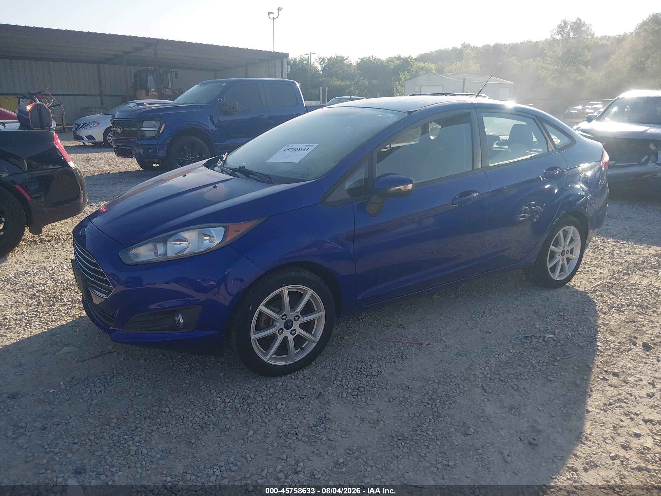 2014 Ford Fiesta Se Blue vin: 3FADP4BJ4EM226773