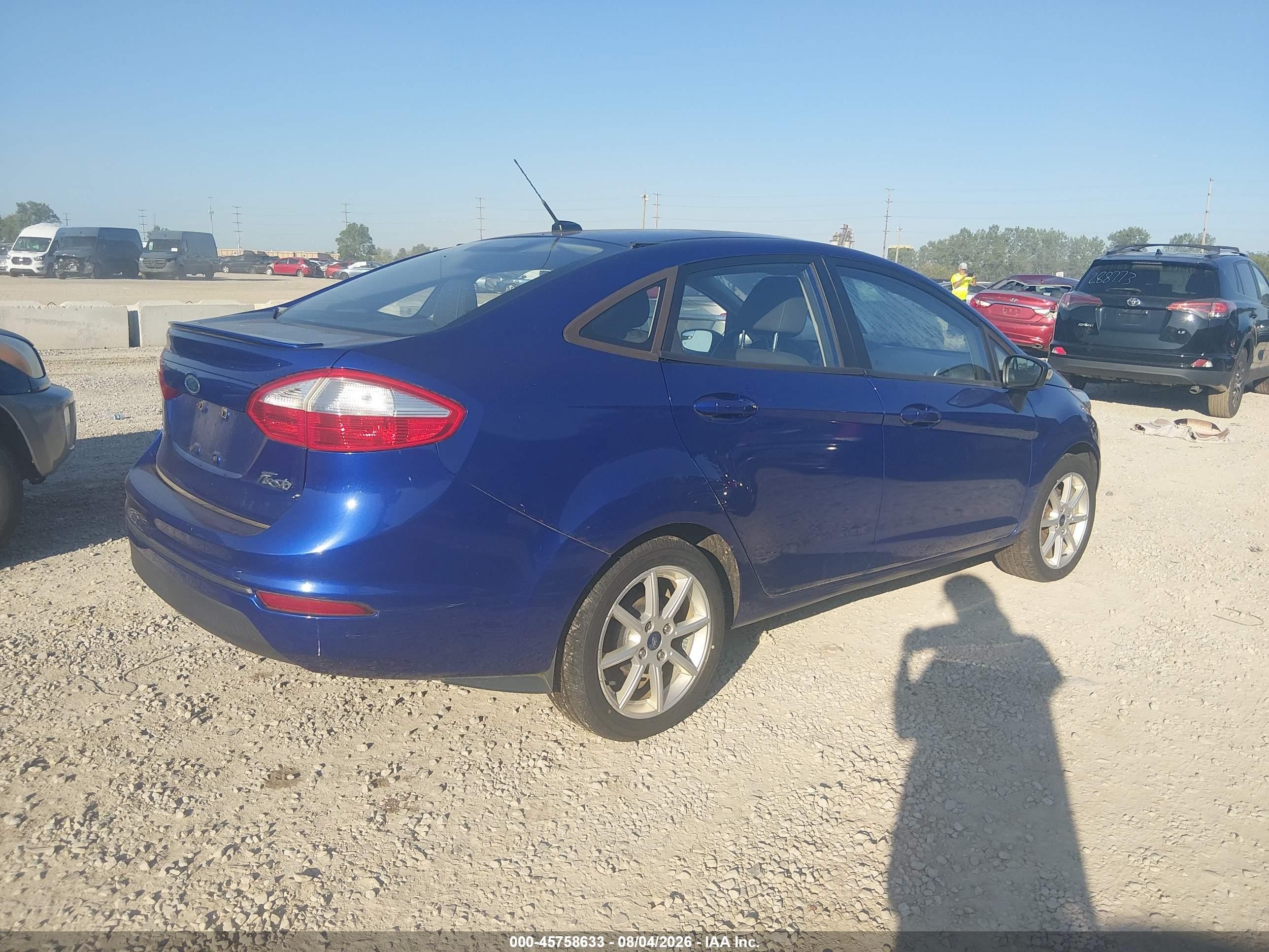 2014 Ford Fiesta Se Blue vin: 3FADP4BJ4EM226773