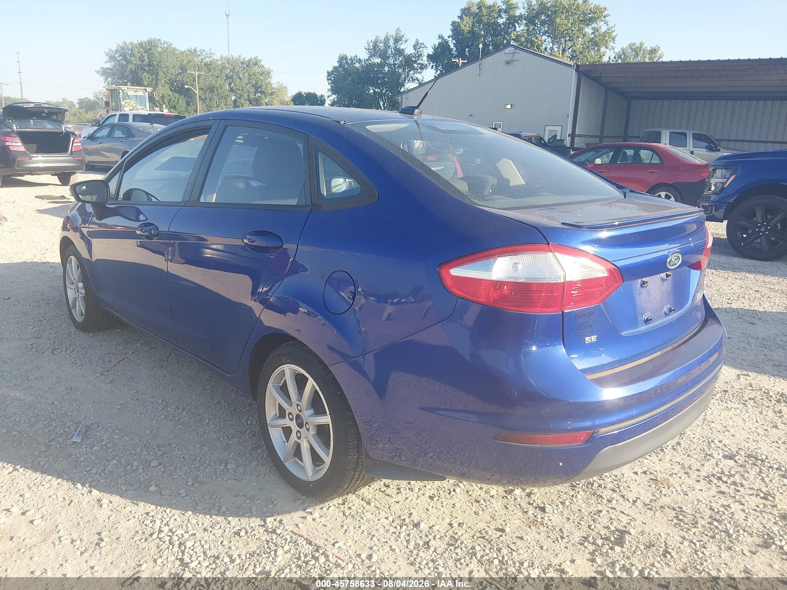 2014 Ford Fiesta Se Blue vin: 3FADP4BJ4EM226773