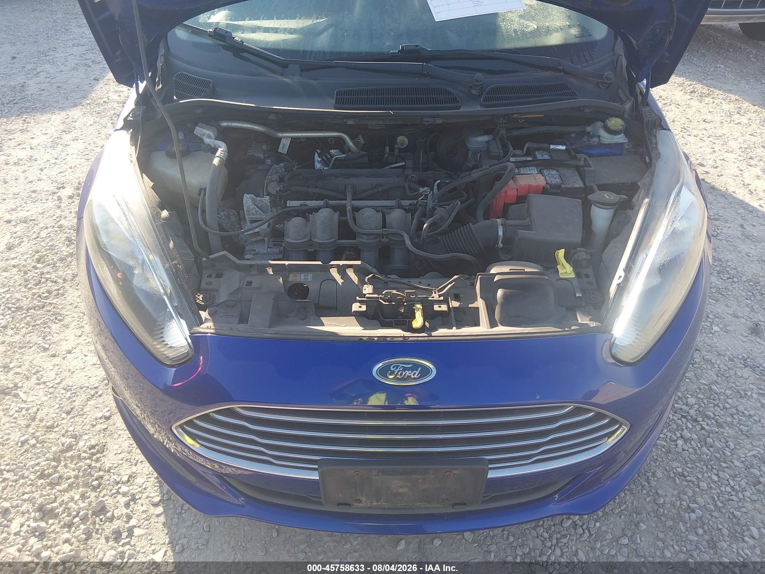 2014 Ford Fiesta Se Blue vin: 3FADP4BJ4EM226773