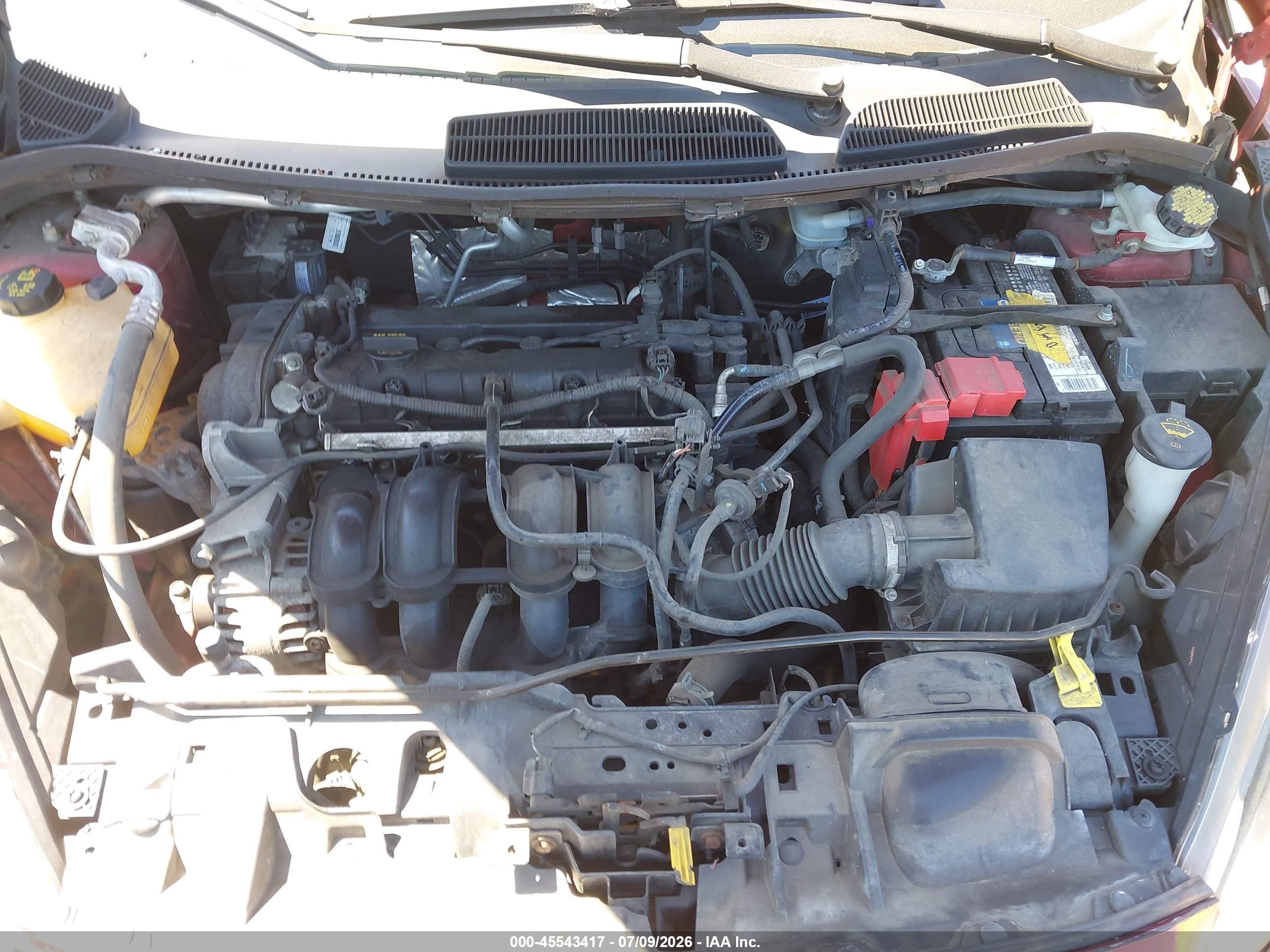 2015 Ford Fiesta Se Burgundy vin: 3FADP4BJ4FM172523