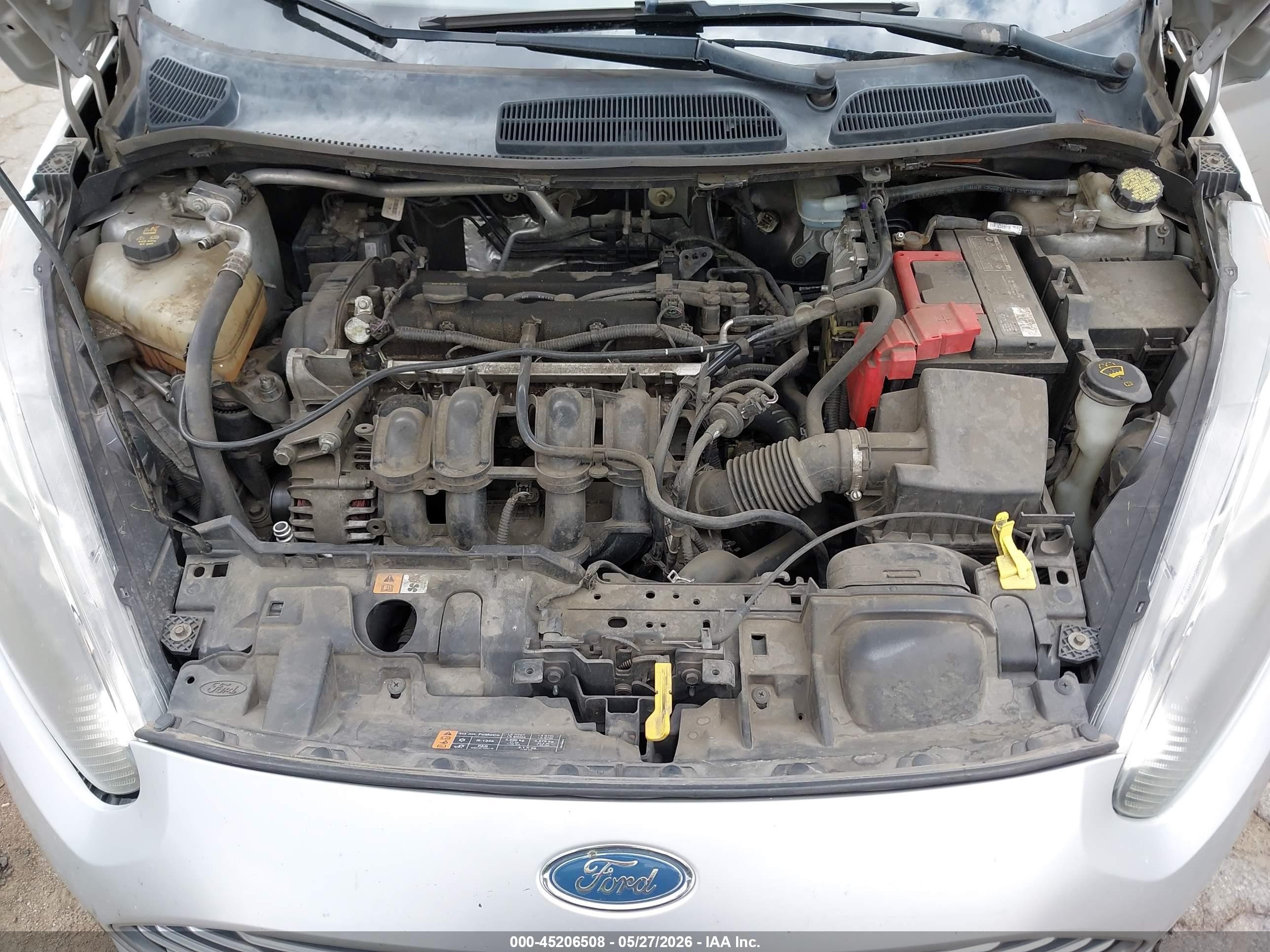 2015 Ford Fiesta Se Silver vin: 3FADP4BJ4FM201115