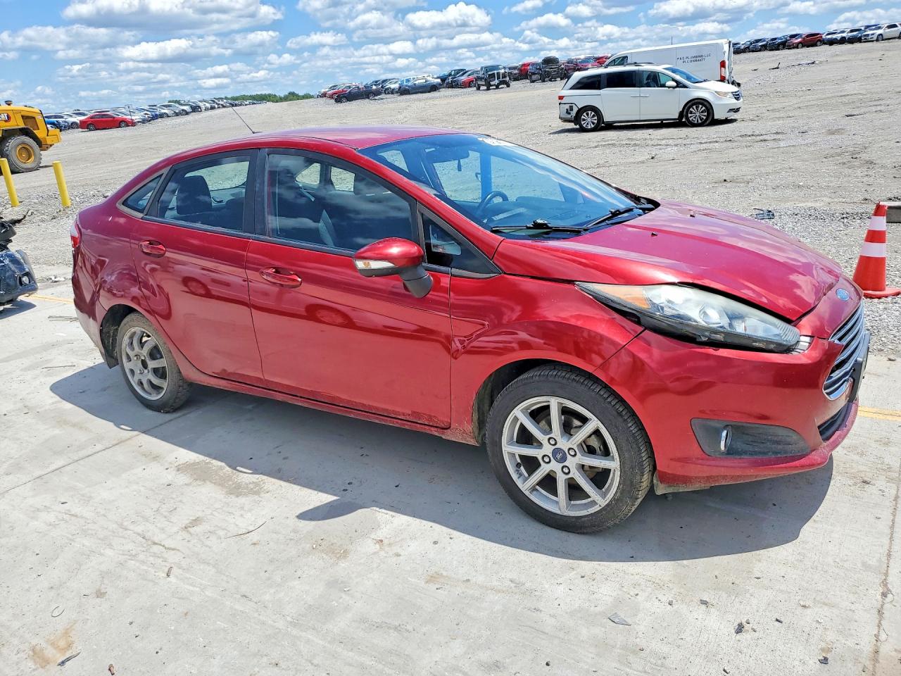 2015 Ford Fiesta Se Burgundy vin: 3FADP4BJ4FM216441