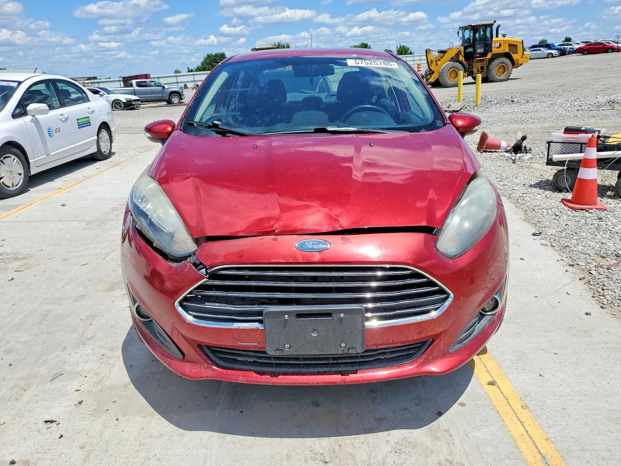 2015 Ford Fiesta Se Burgundy vin: 3FADP4BJ4FM216441