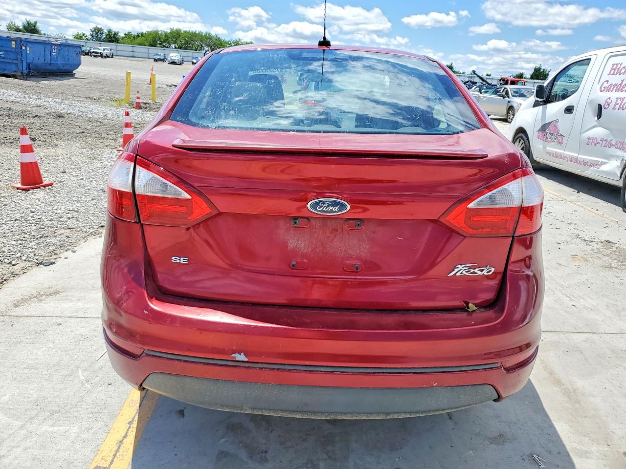 2015 Ford Fiesta Se Burgundy vin: 3FADP4BJ4FM216441