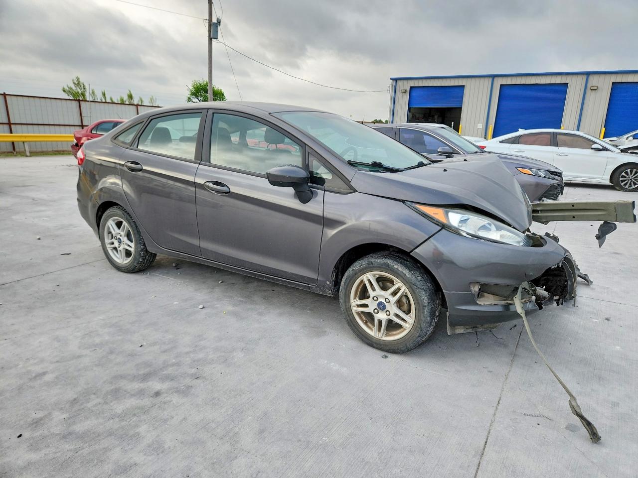 2017 Ford Fiesta Se Gray vin: 3FADP4BJ4HM150850