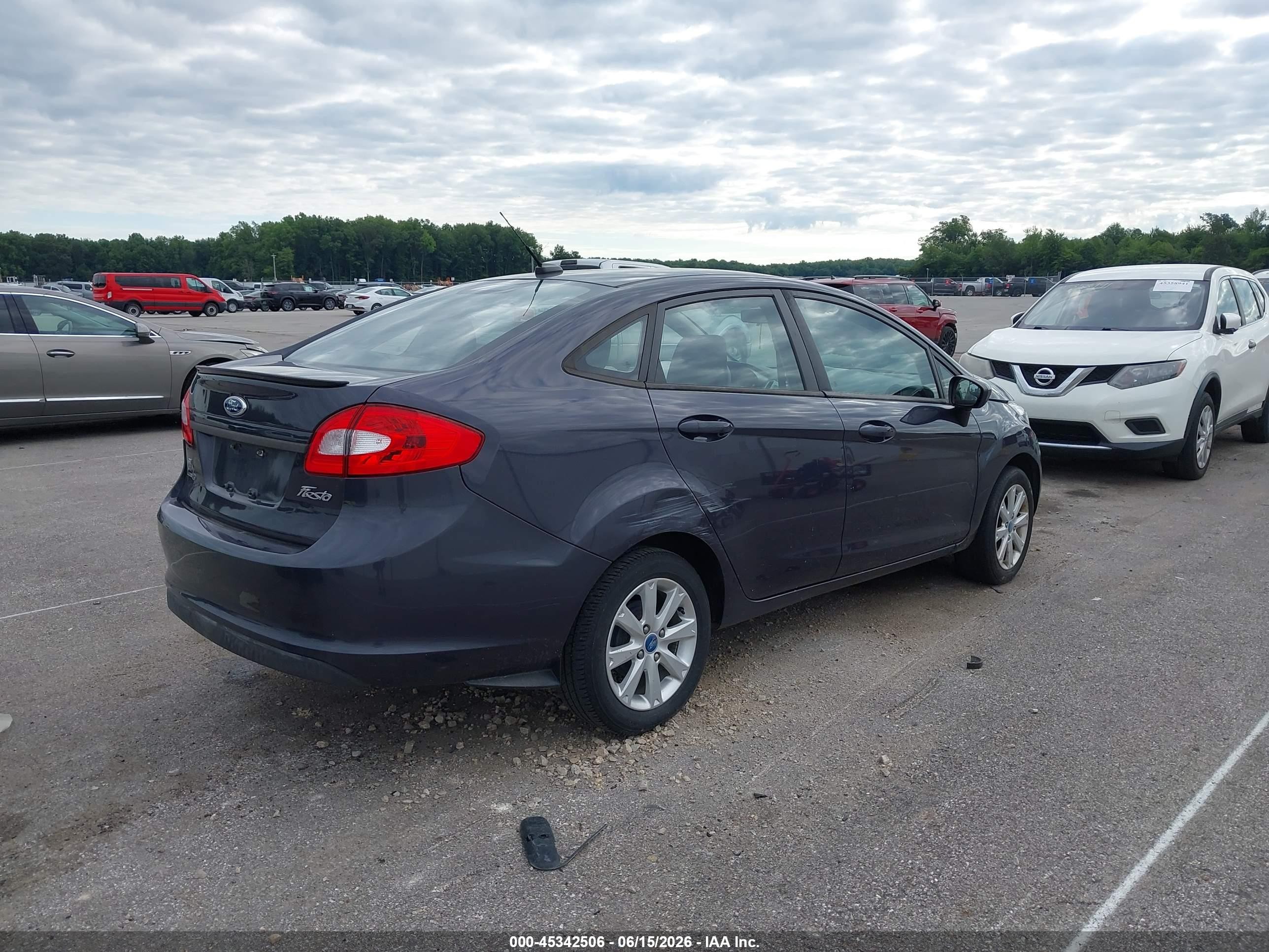 2012 Ford Fiesta Se Gray vin: 3FADP4BJ5CM140322