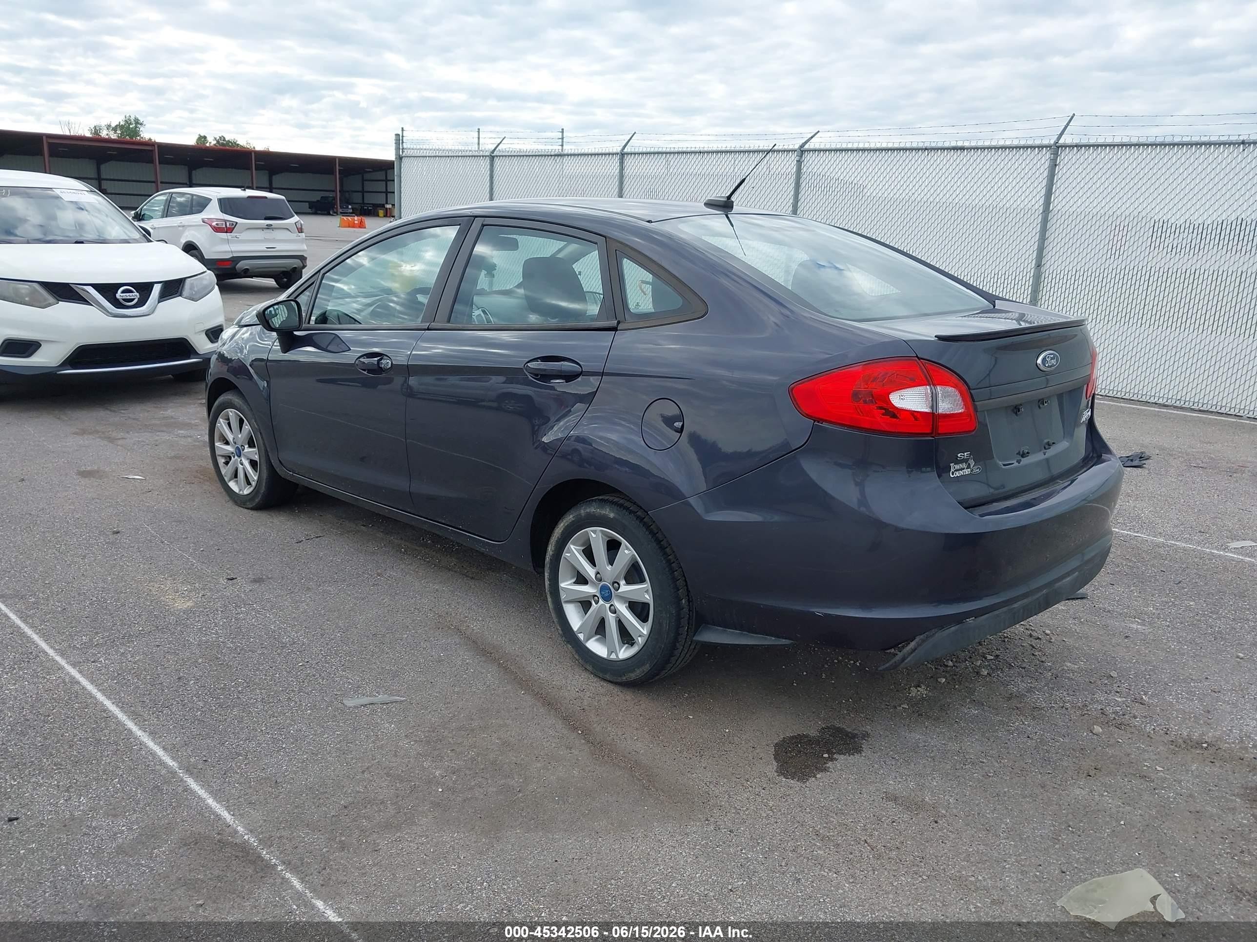 2012 Ford Fiesta Se Gray vin: 3FADP4BJ5CM140322