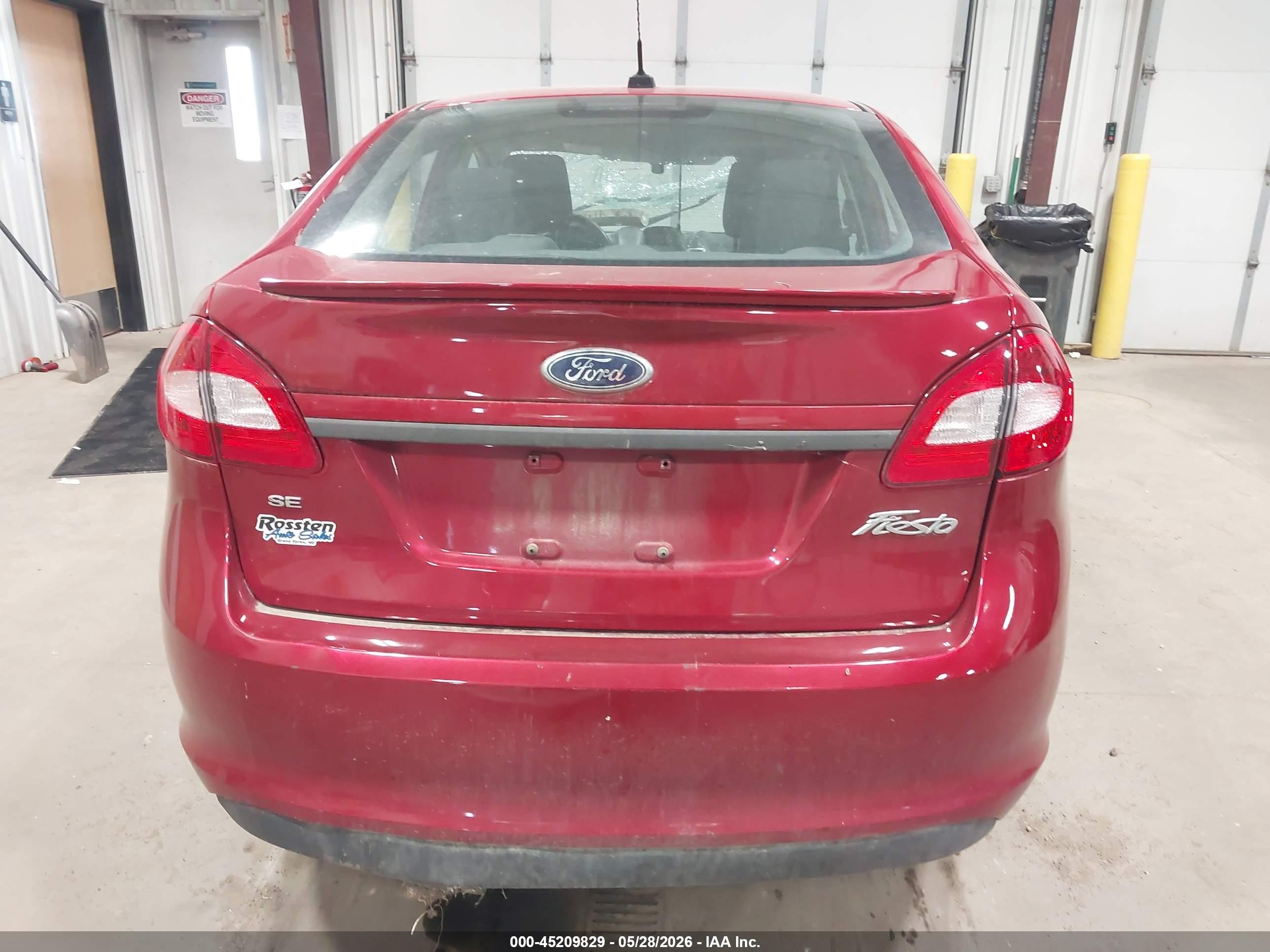 2012 Ford Fiesta Se Red vin: 3FADP4BJ5CM150526