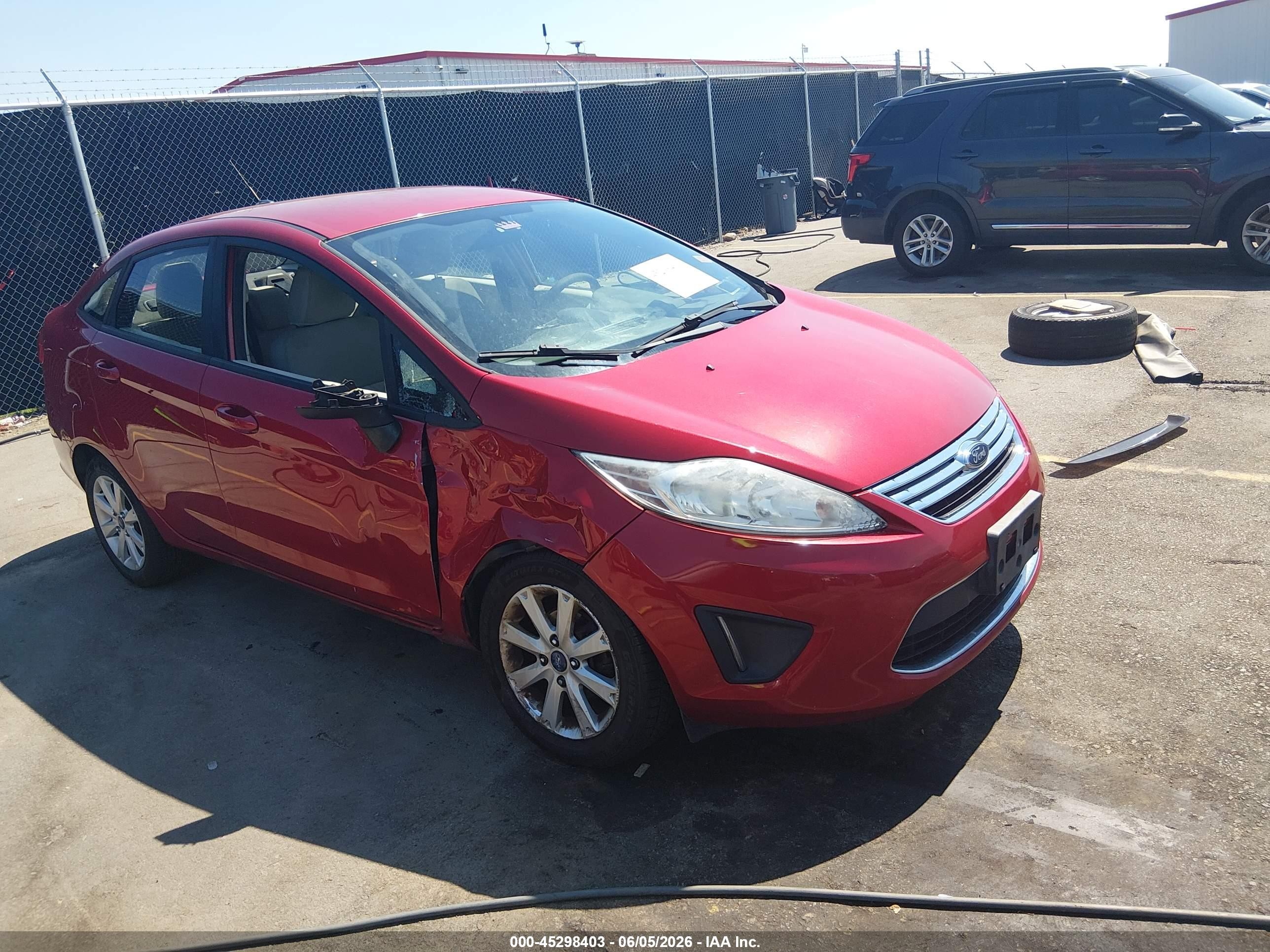 2012 Ford Fiesta Se Red vin: 3FADP4BJ5CM155936