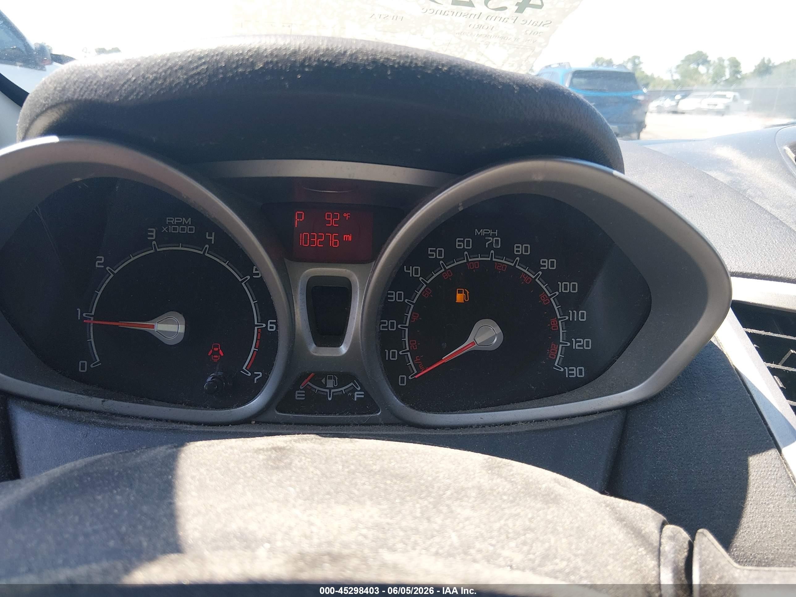 2012 Ford Fiesta Se Red vin: 3FADP4BJ5CM155936