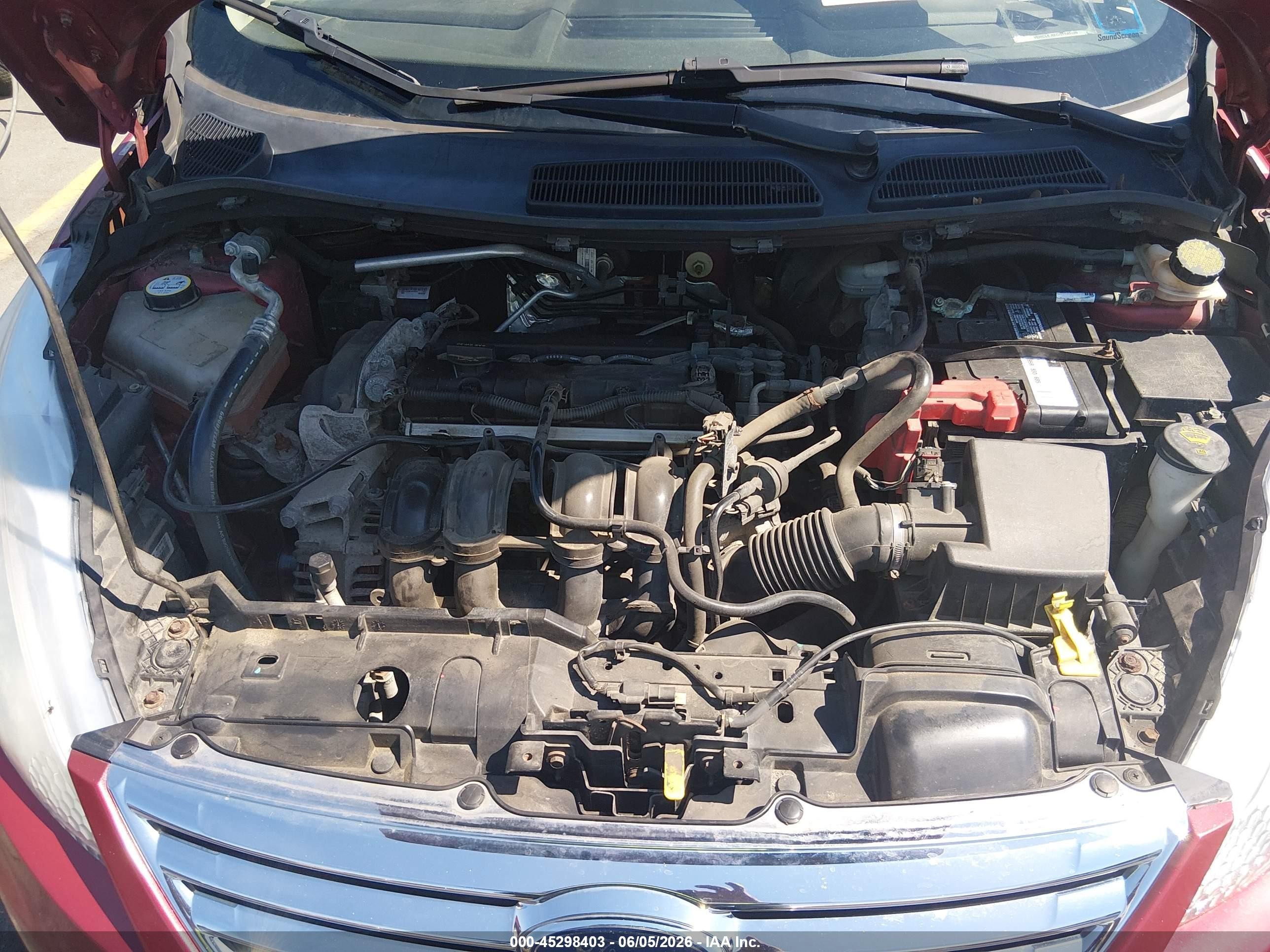 2012 Ford Fiesta Se Red vin: 3FADP4BJ5CM155936