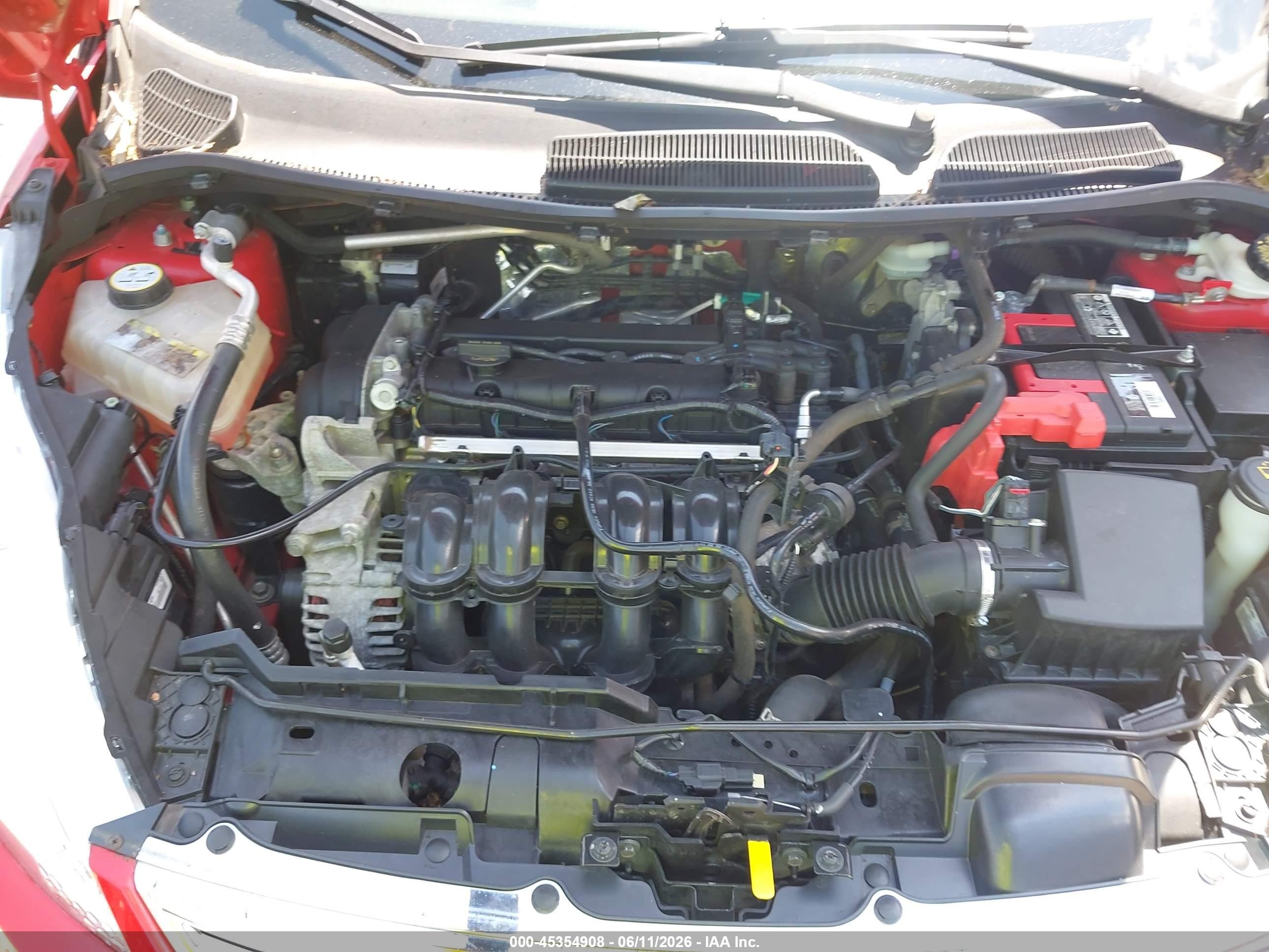 2012 Ford Fiesta Se Red vin: 3FADP4BJ5CM156004