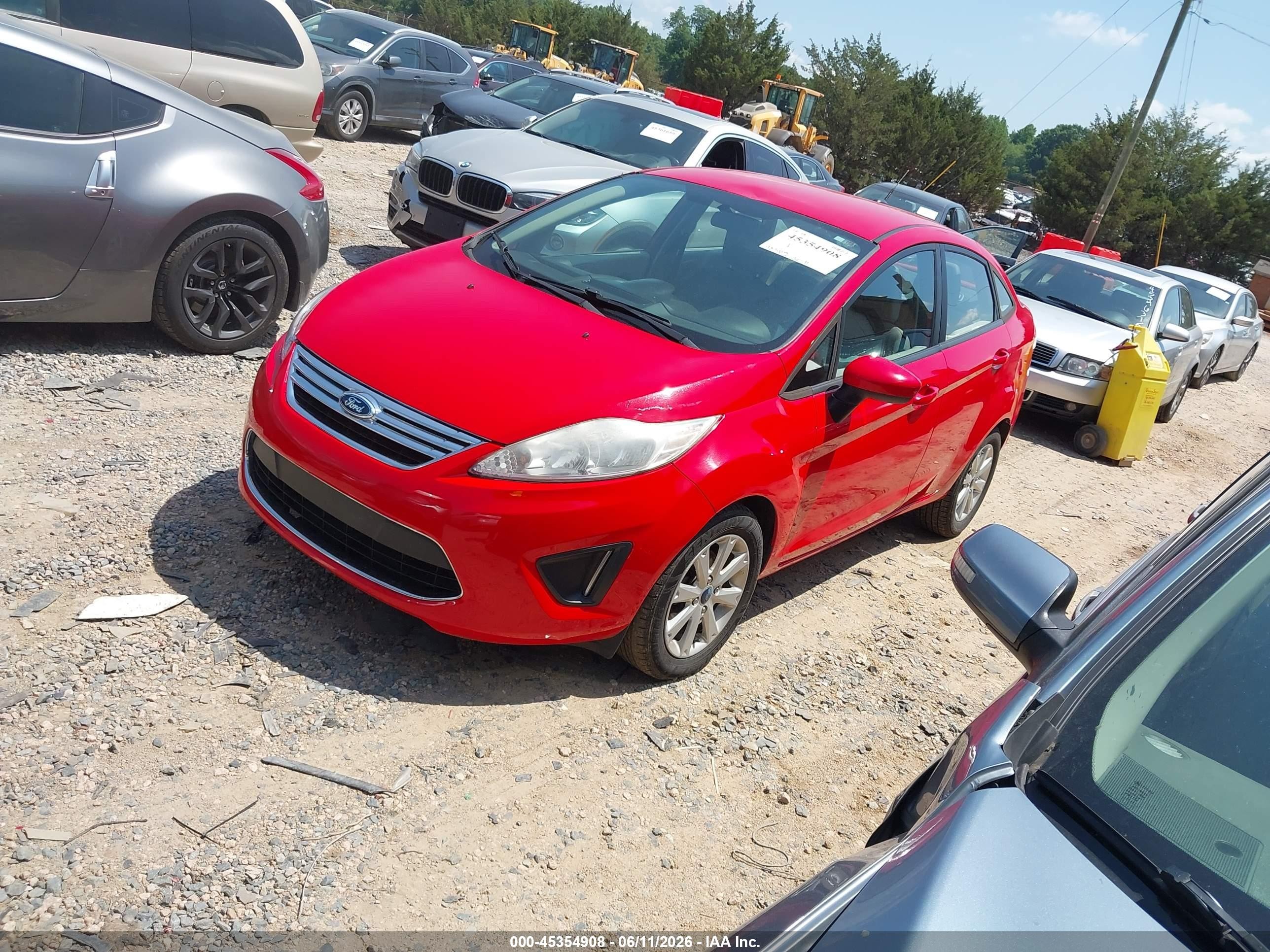 2012 Ford Fiesta Se Red vin: 3FADP4BJ5CM156004