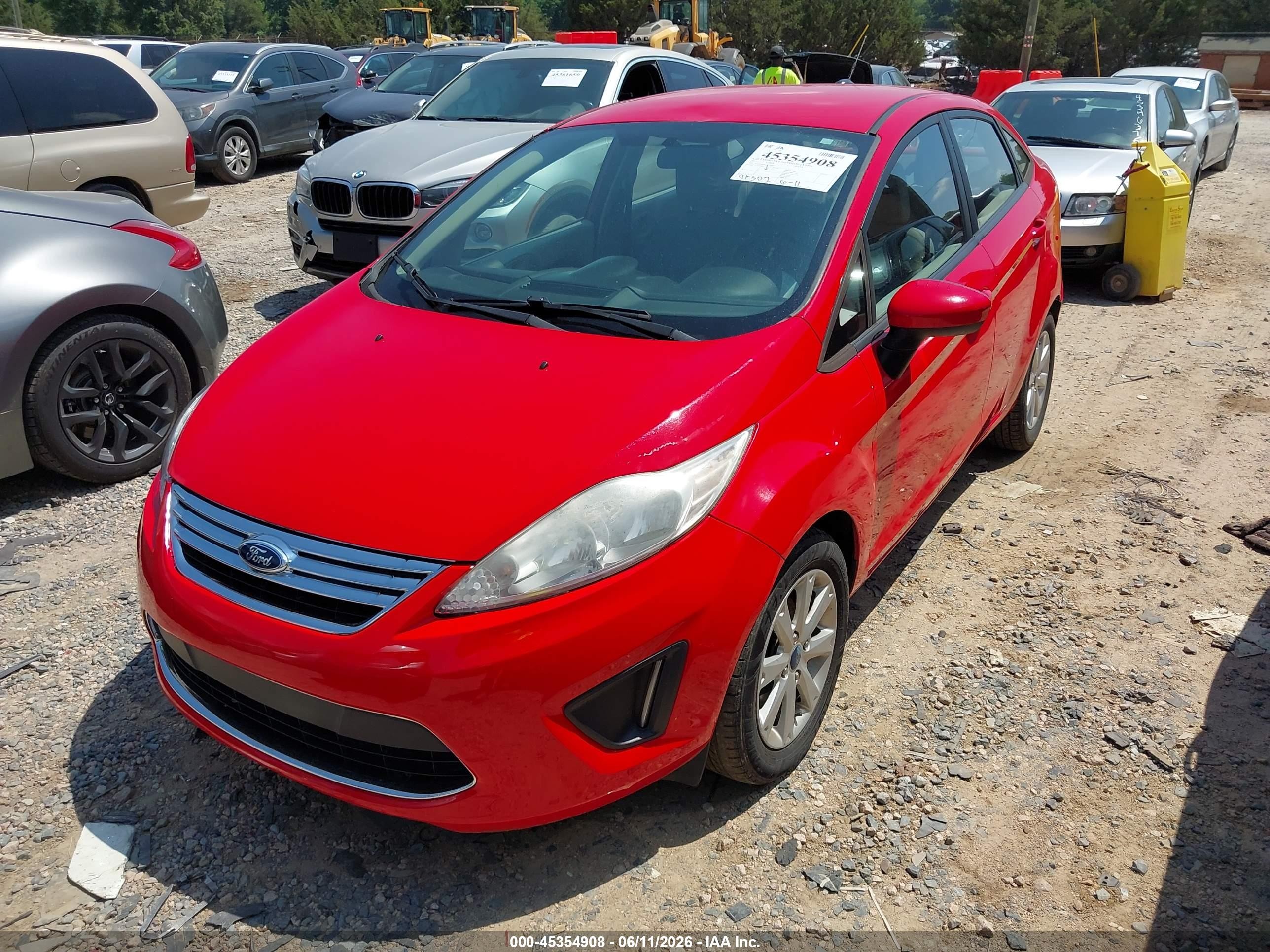2012 Ford Fiesta Se Red vin: 3FADP4BJ5CM156004