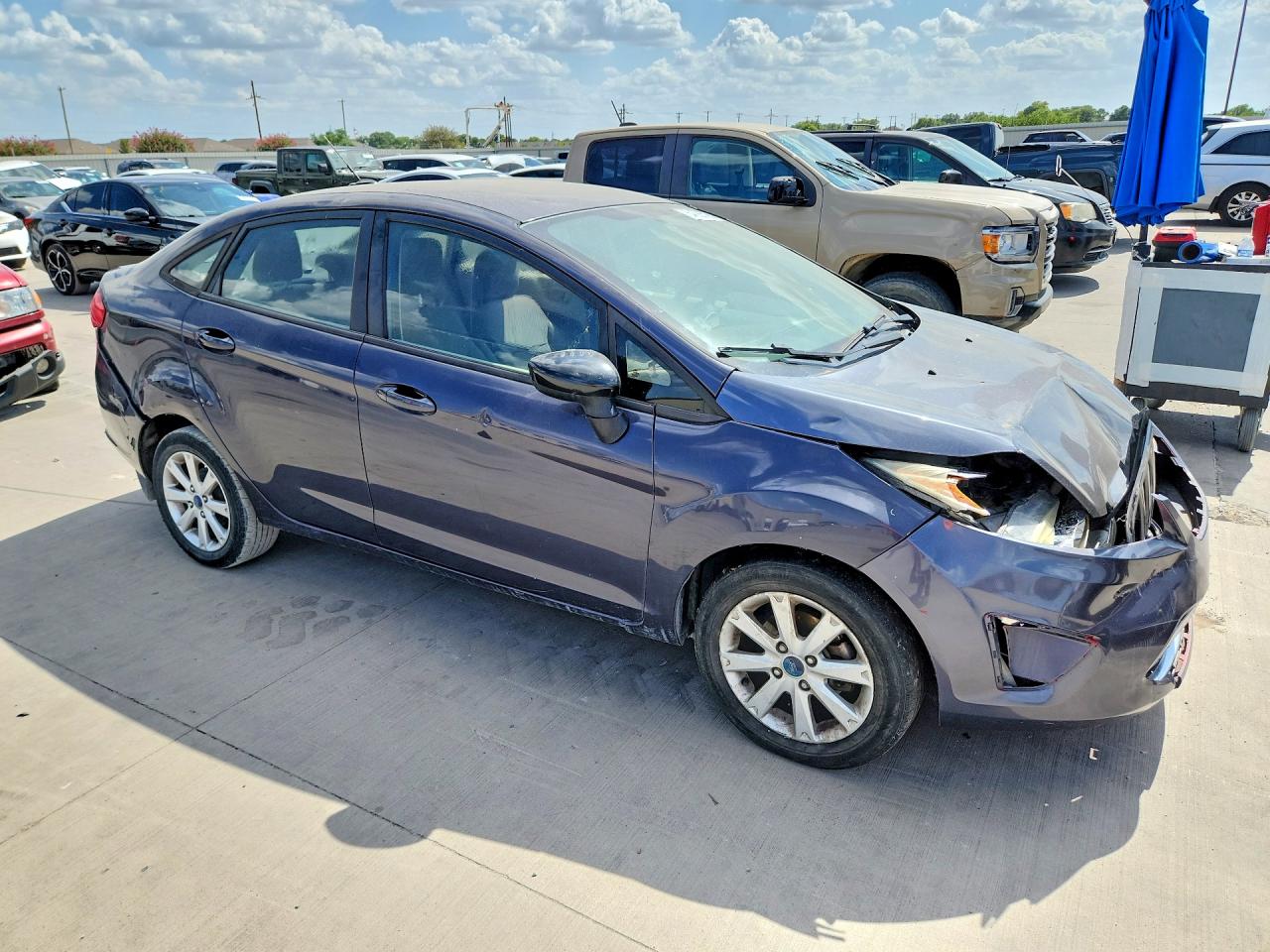 2012 Ford Fiesta Se Blue vin: 3FADP4BJ5CM176401
