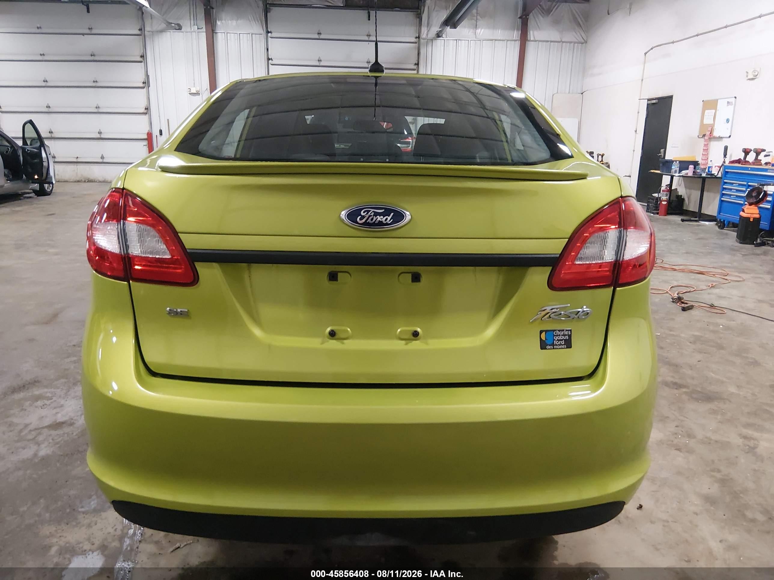 2013 Ford Fiesta Se Green vin: 3FADP4BJ5DM109234