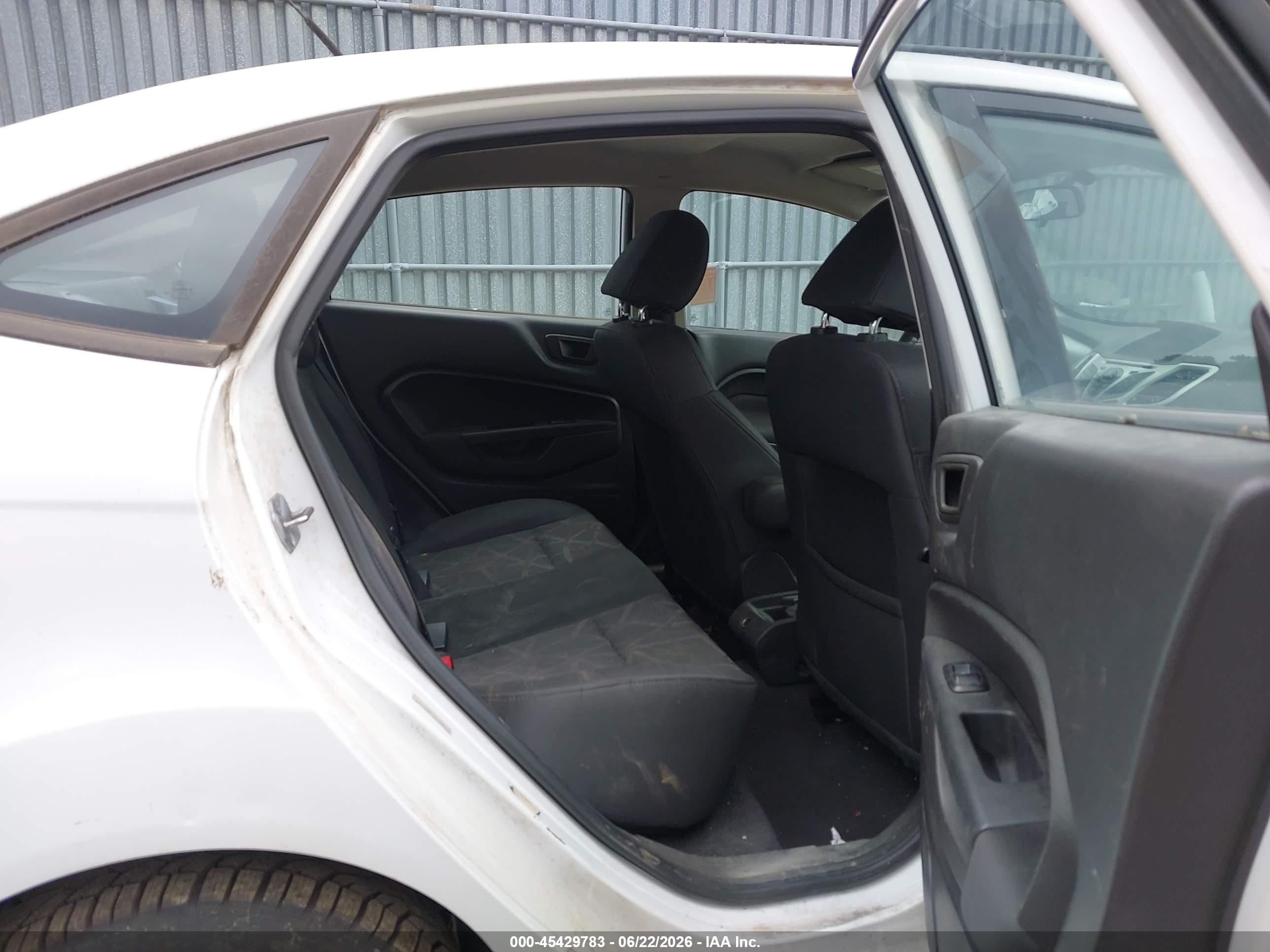2013 Ford Fiesta Se White vin: 3FADP4BJ5DM178604