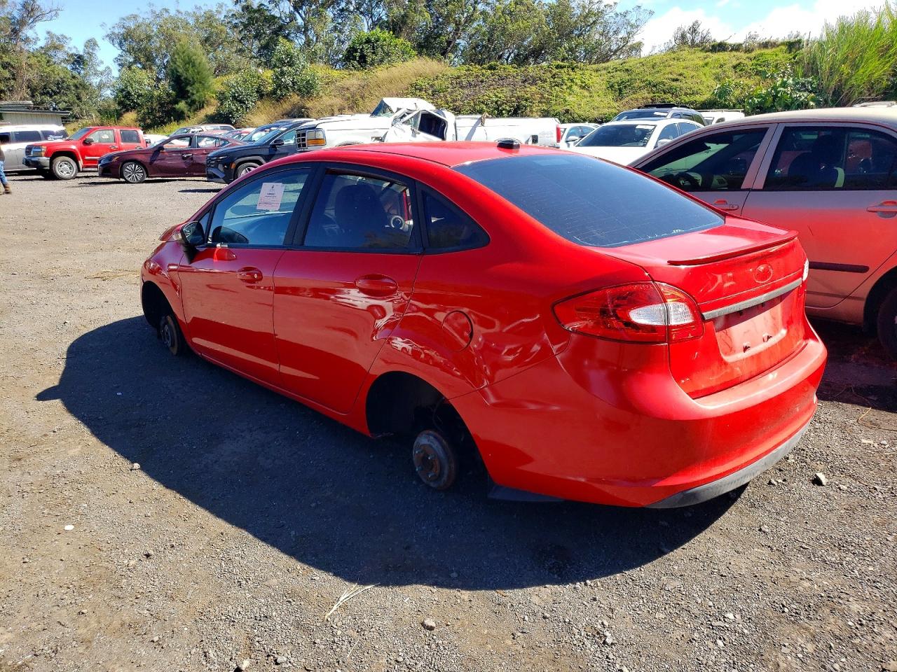 2013 Ford Fiesta Se Red vin: 3FADP4BJ5DM186279