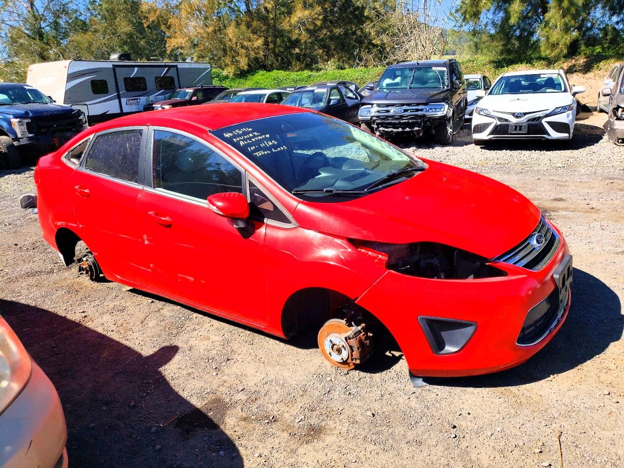 2013 Ford Fiesta Se Red vin: 3FADP4BJ5DM186279
