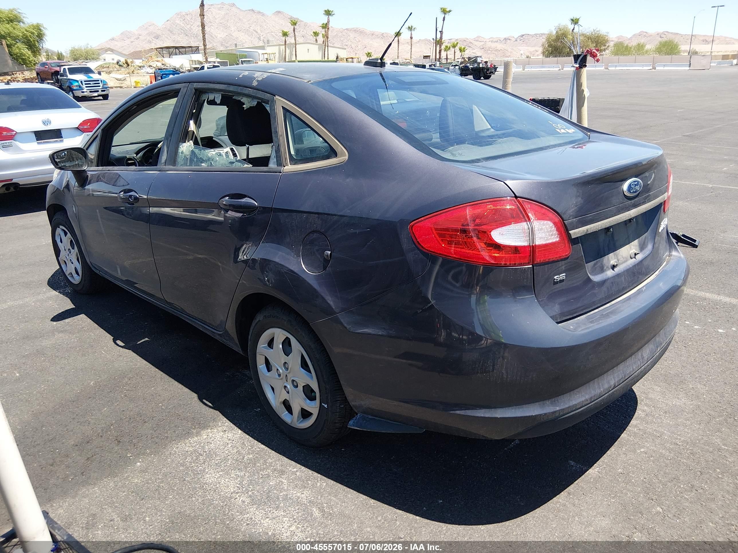 2013 Ford Fiesta Se Gray vin: 3FADP4BJ5DM195158