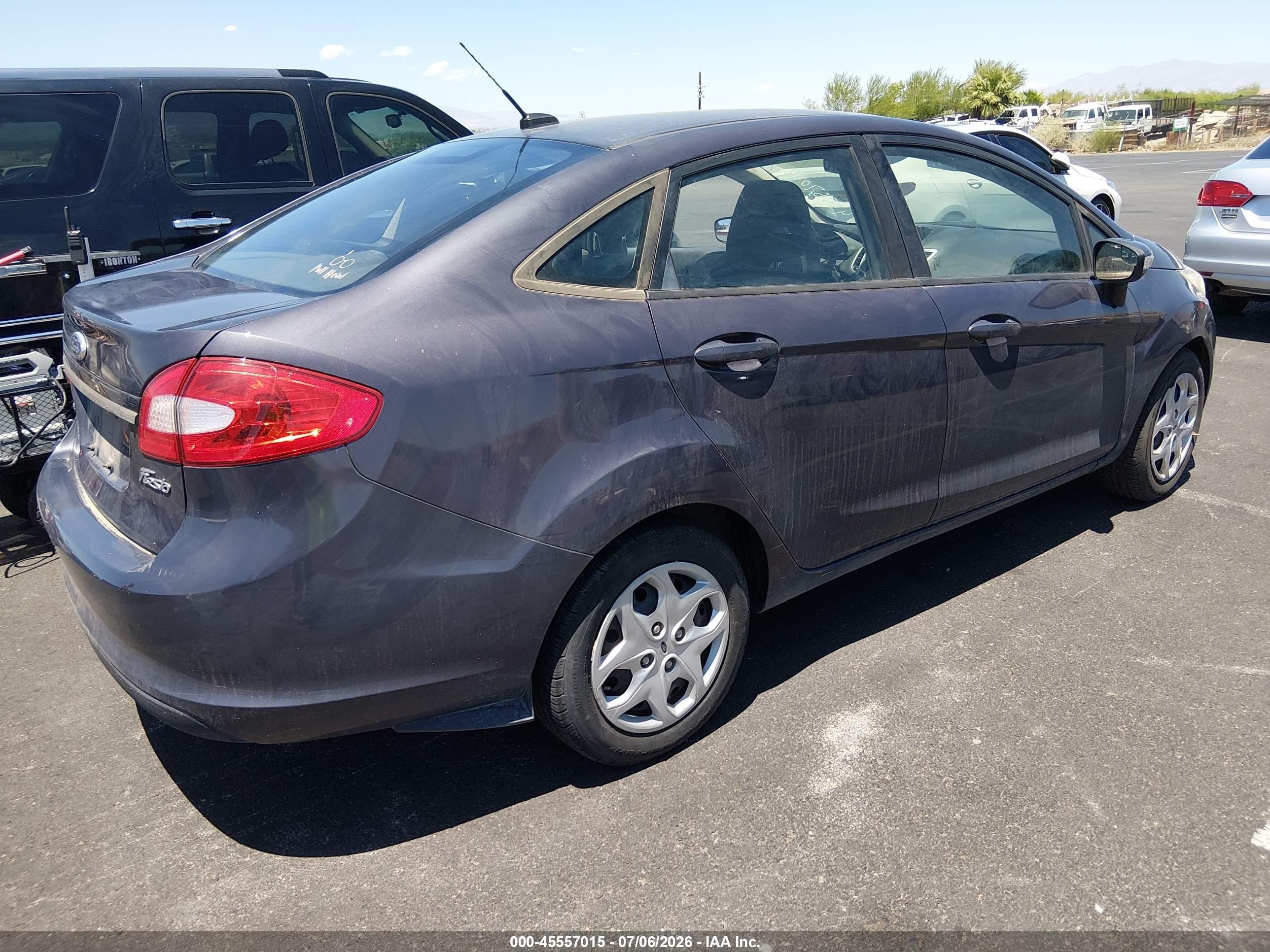 2013 Ford Fiesta Se Gray vin: 3FADP4BJ5DM195158