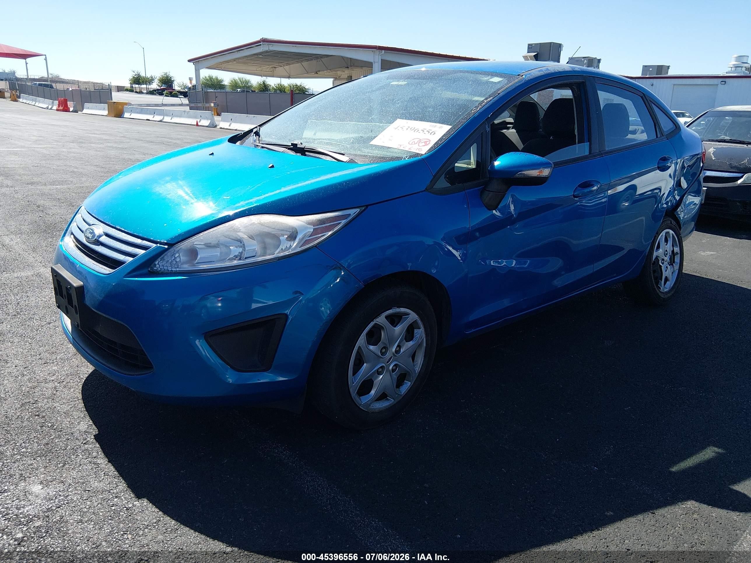 2013 Ford Fiesta Se Blue vin: 3FADP4BJ5DM208507