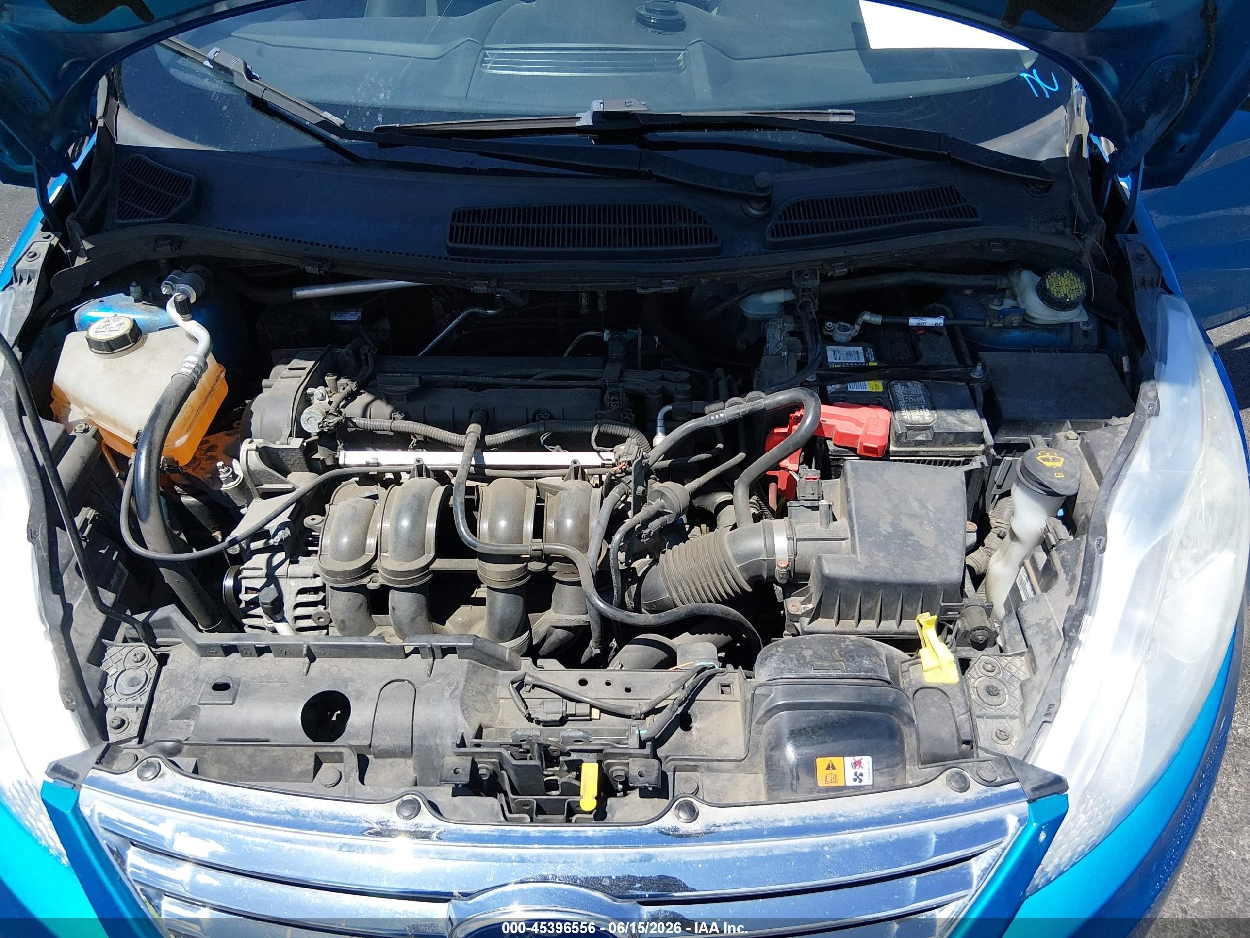 2013 Ford Fiesta Se Blue vin: 3FADP4BJ5DM208507