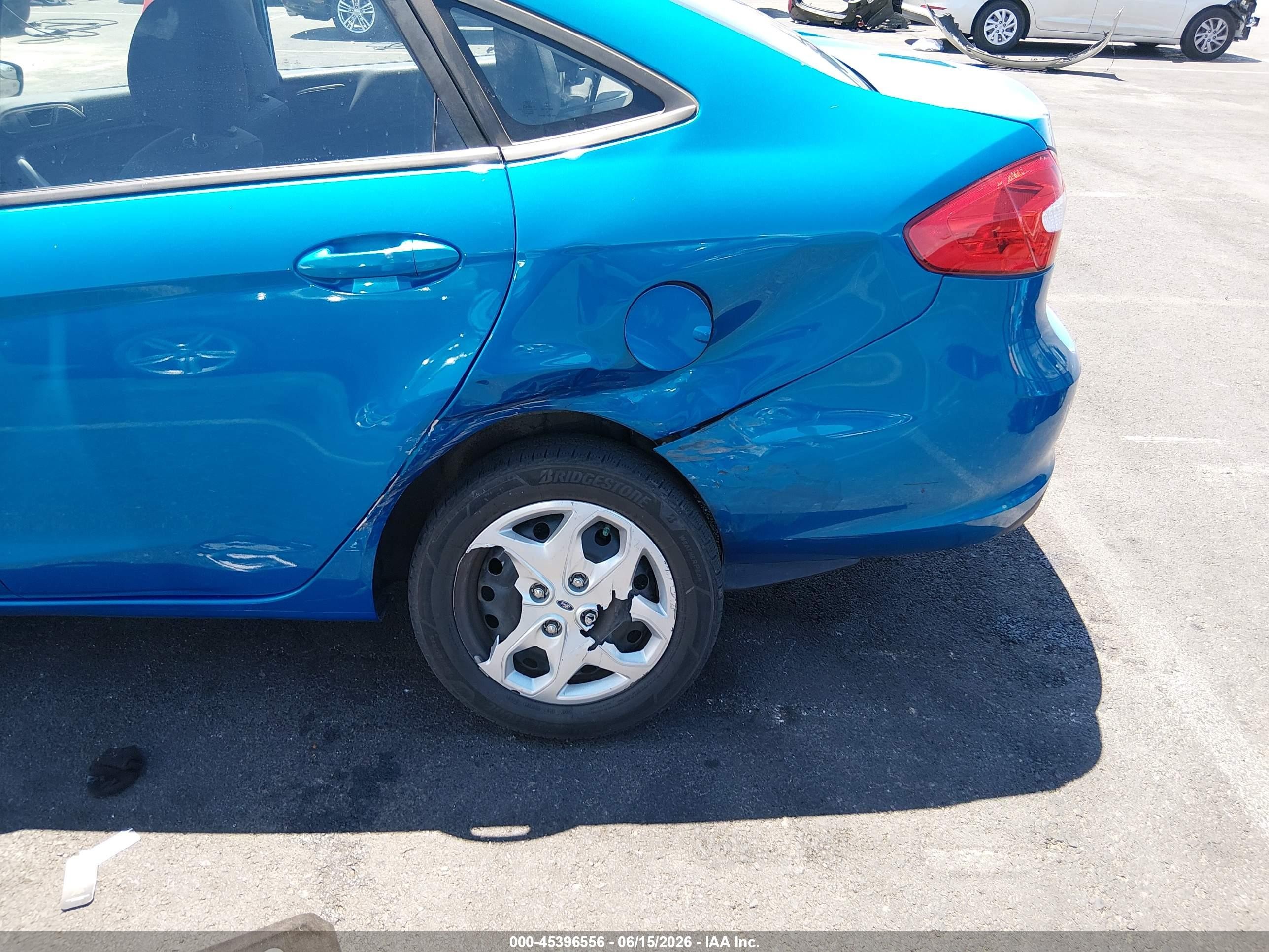 2013 Ford Fiesta Se Blue vin: 3FADP4BJ5DM208507