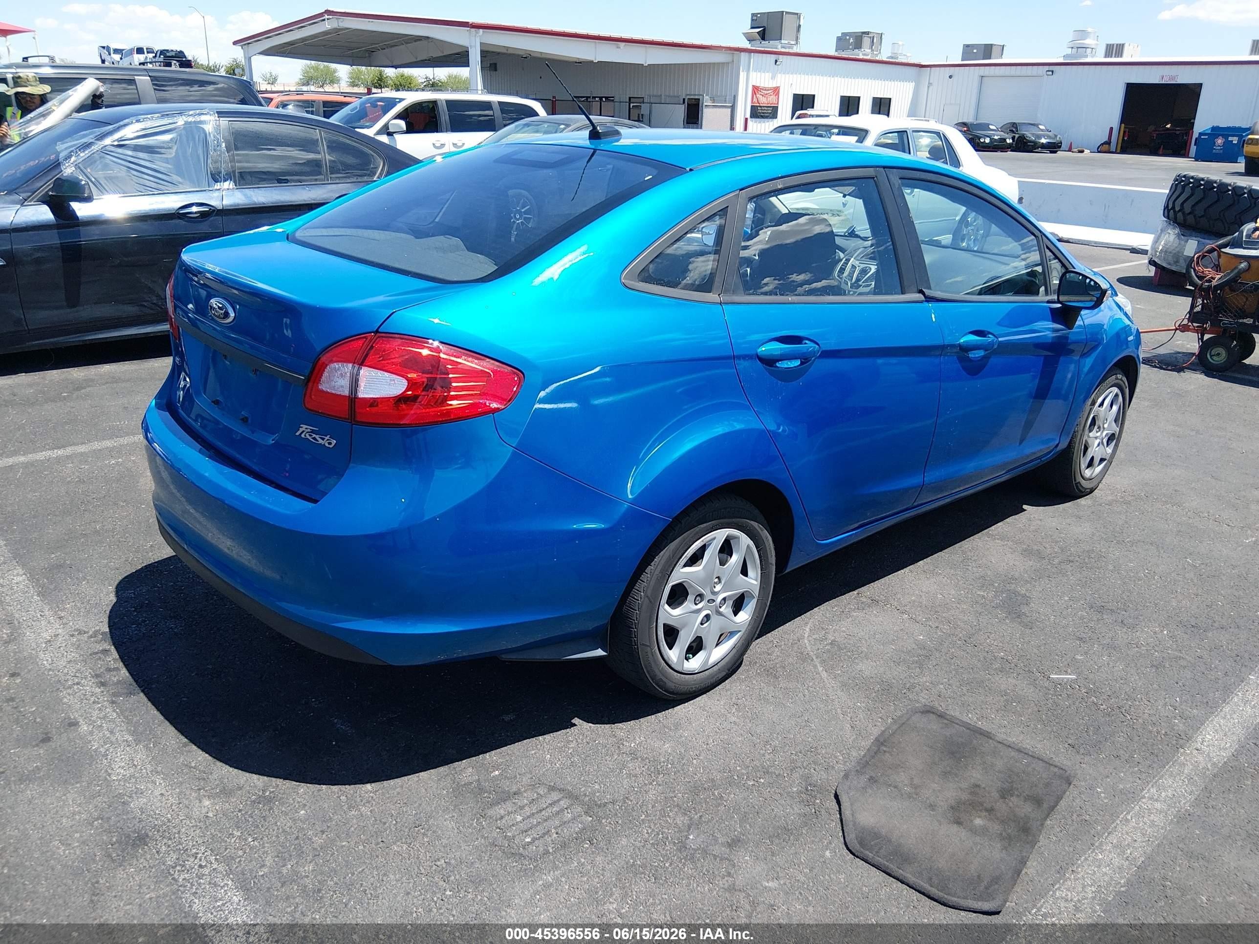 2013 Ford Fiesta Se Blue vin: 3FADP4BJ5DM208507