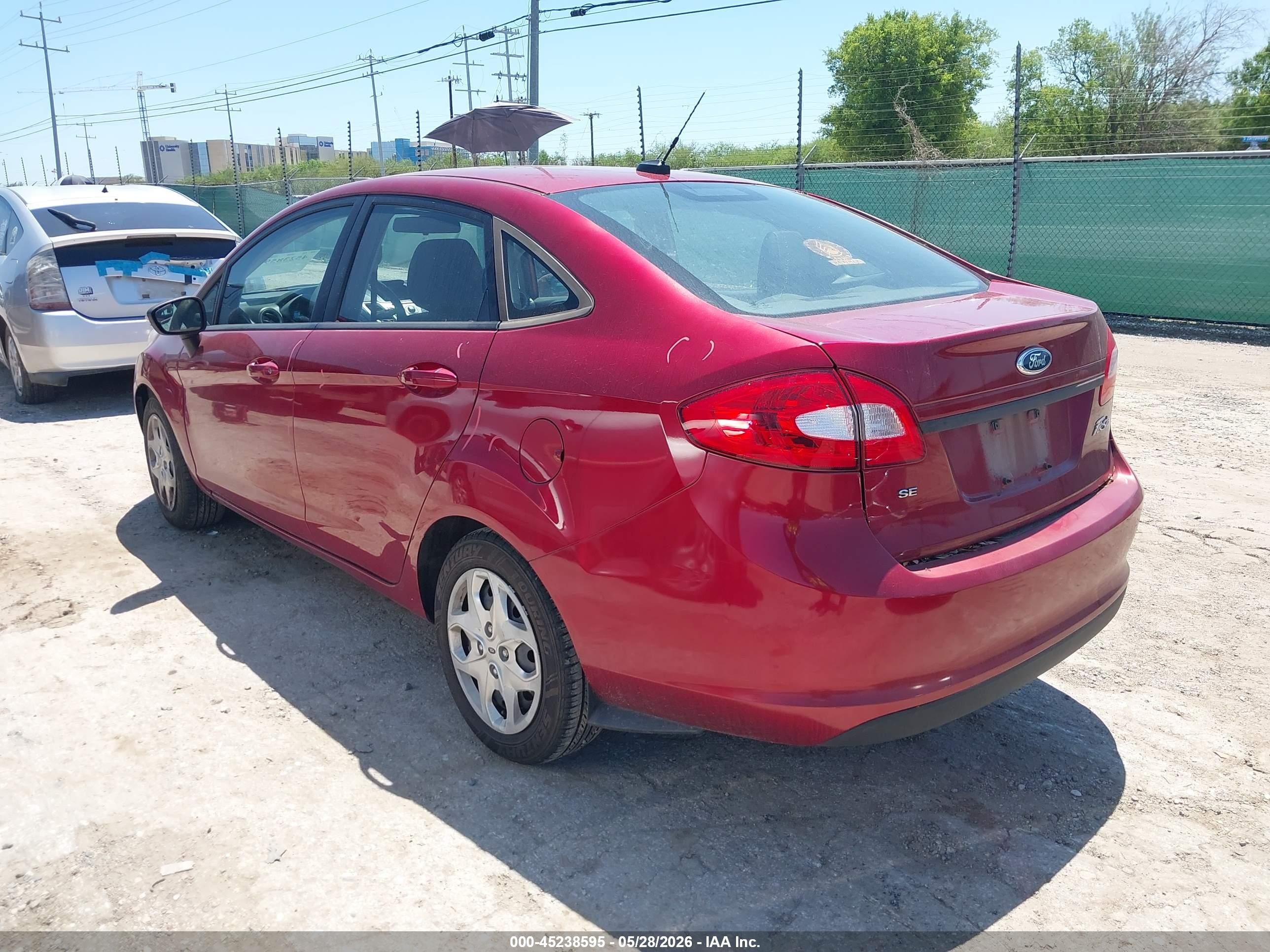 2013 Ford Fiesta Se Red vin: 3FADP4BJ5DM227381