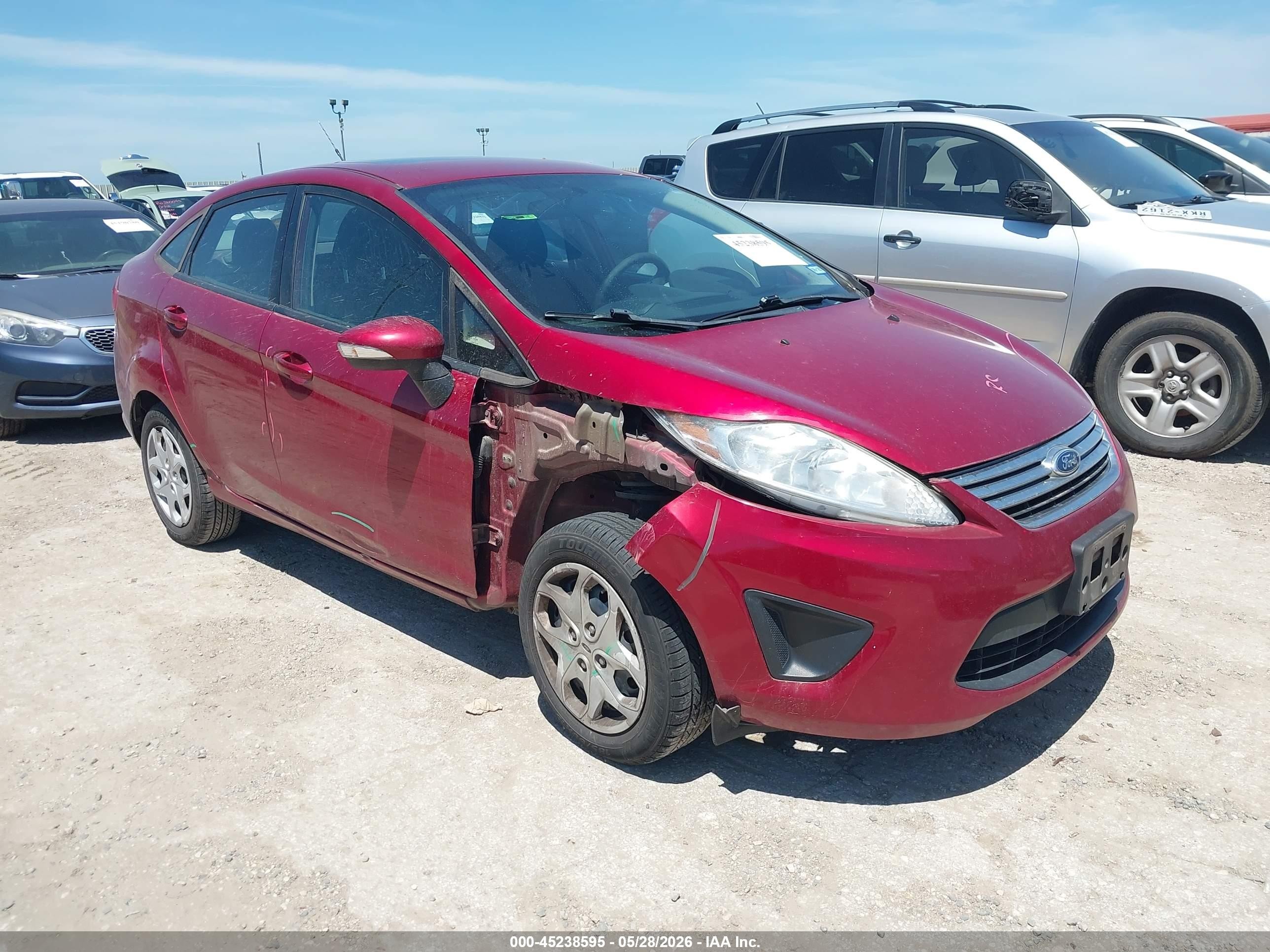 2013 Ford Fiesta Se Red vin: 3FADP4BJ5DM227381