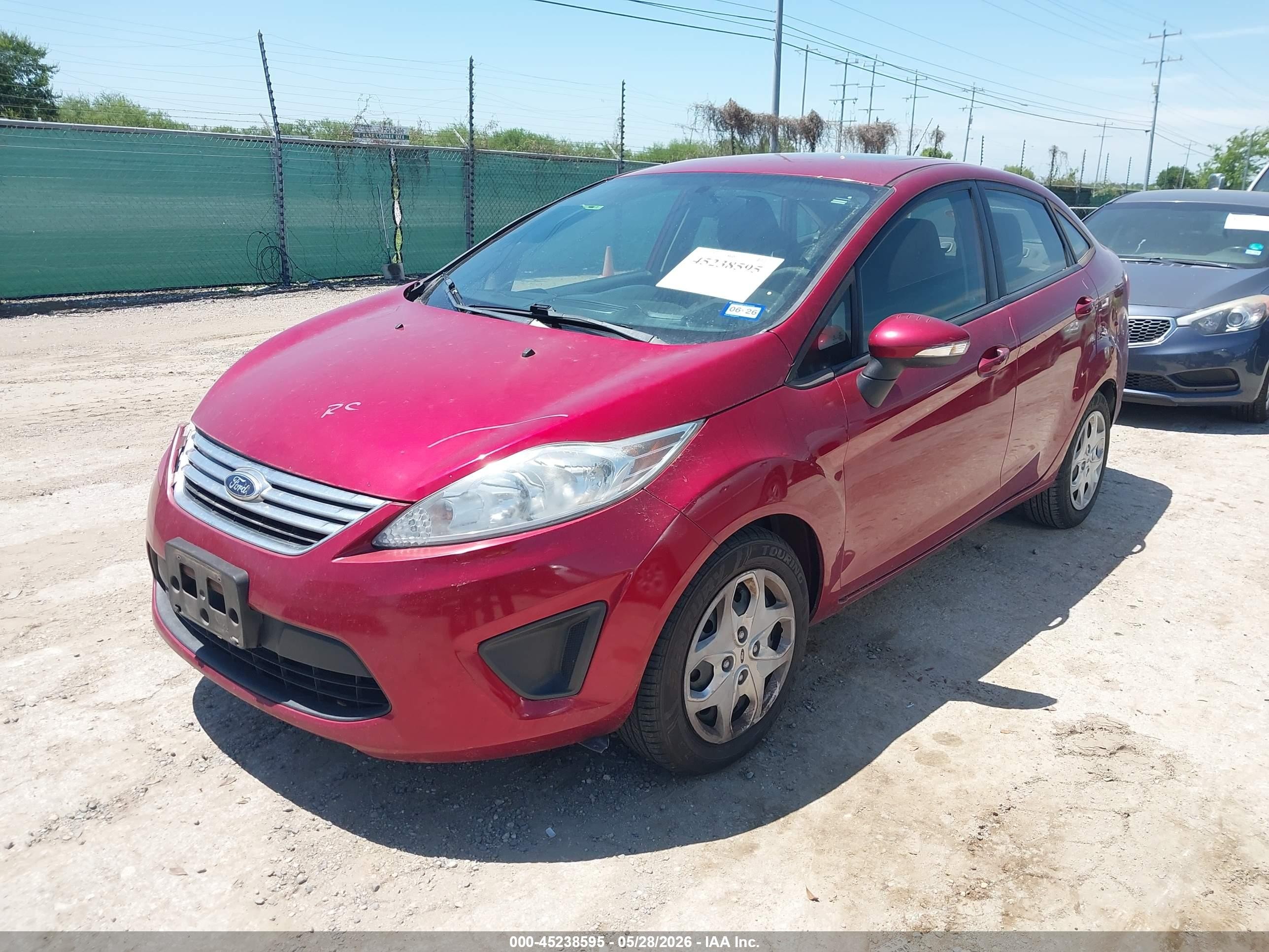 2013 Ford Fiesta Se Red vin: 3FADP4BJ5DM227381