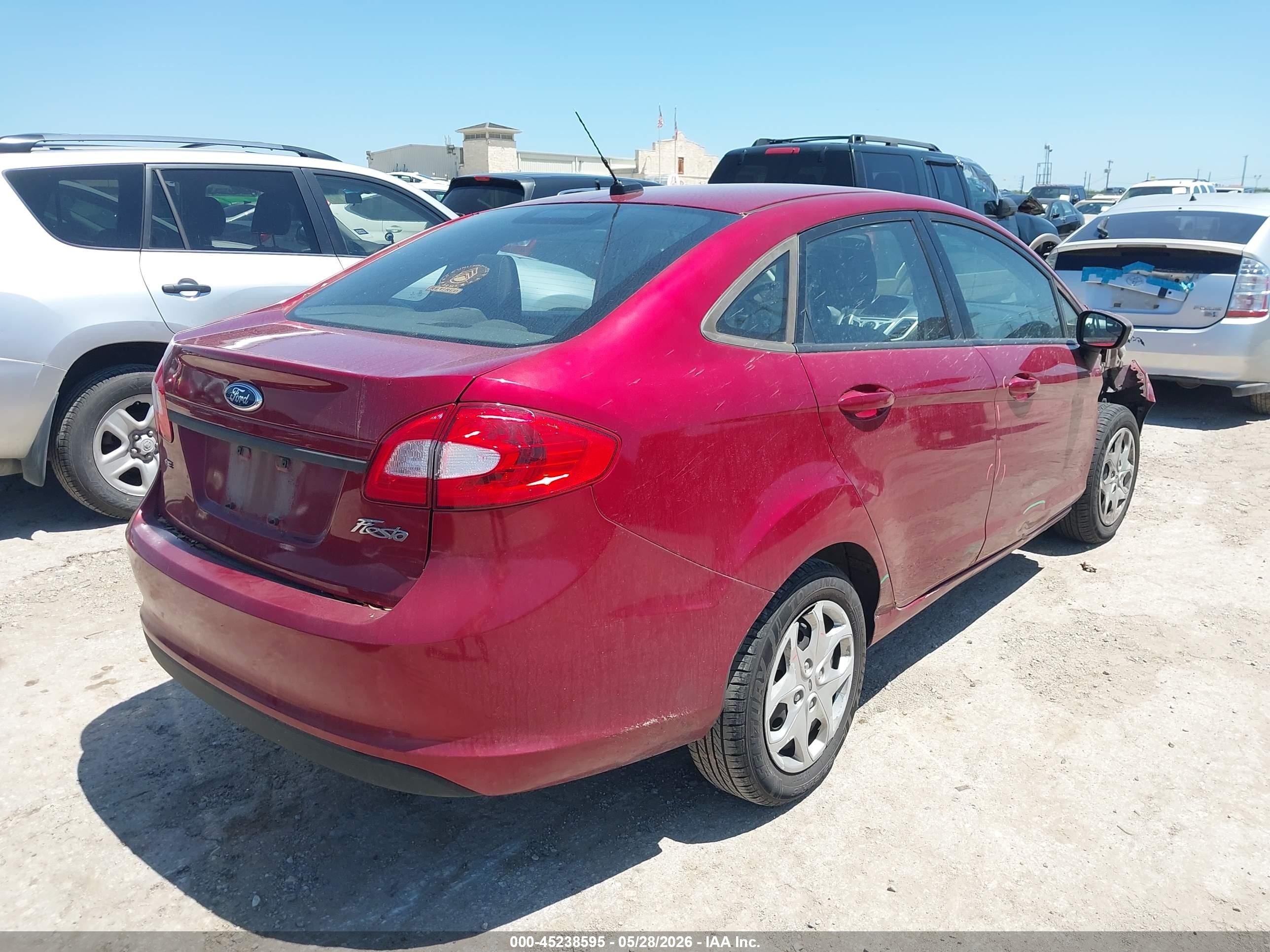2013 Ford Fiesta Se Red vin: 3FADP4BJ5DM227381