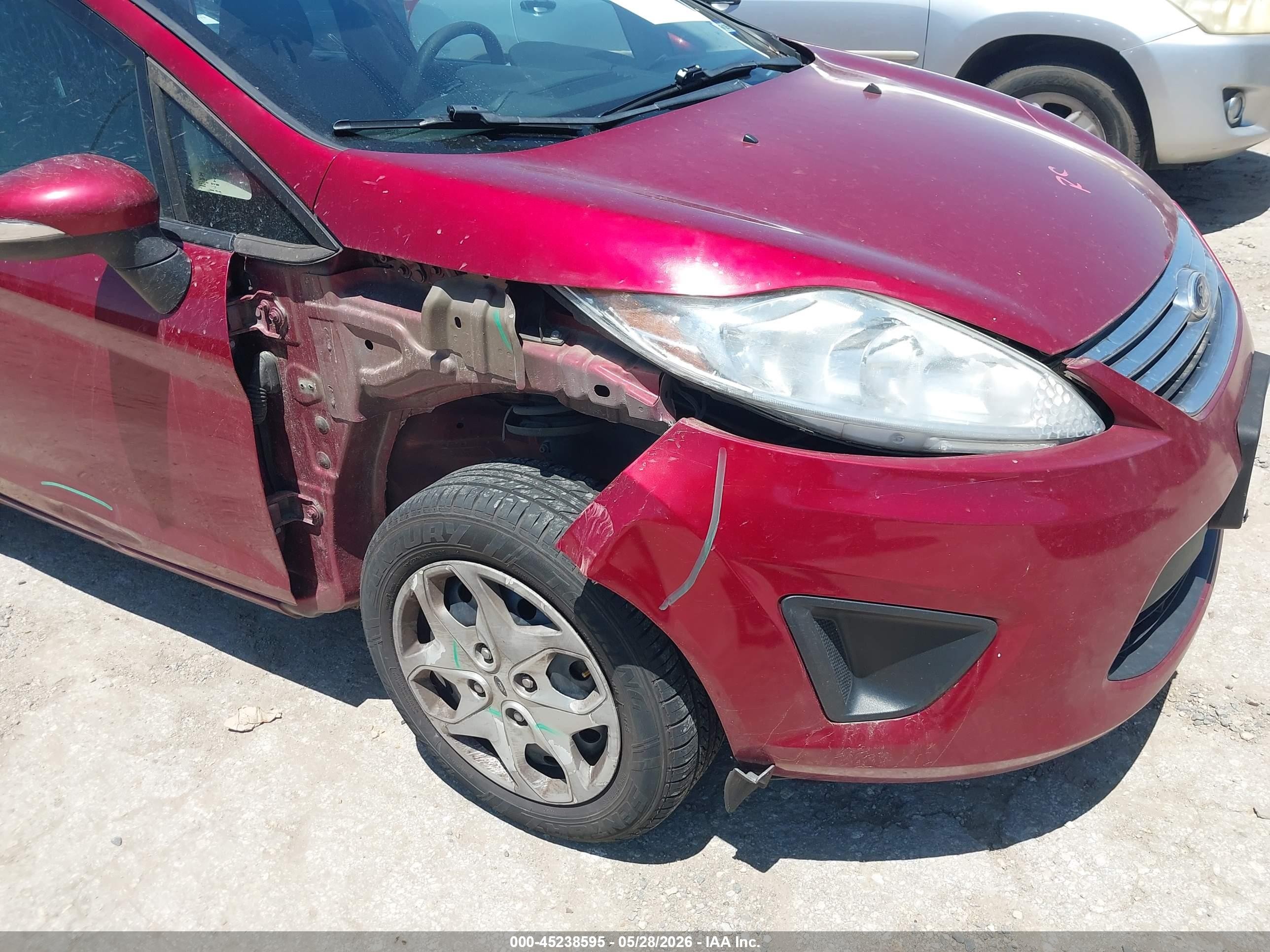 2013 Ford Fiesta Se Red vin: 3FADP4BJ5DM227381