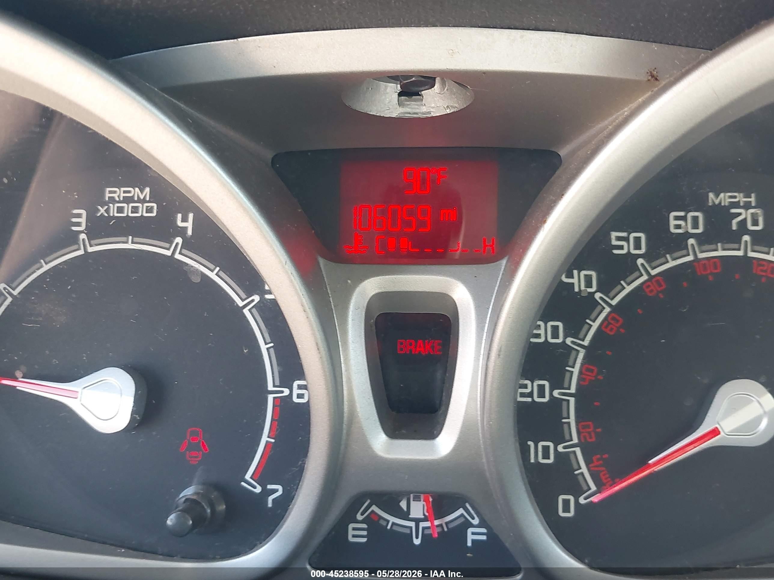 2013 Ford Fiesta Se Red vin: 3FADP4BJ5DM227381
