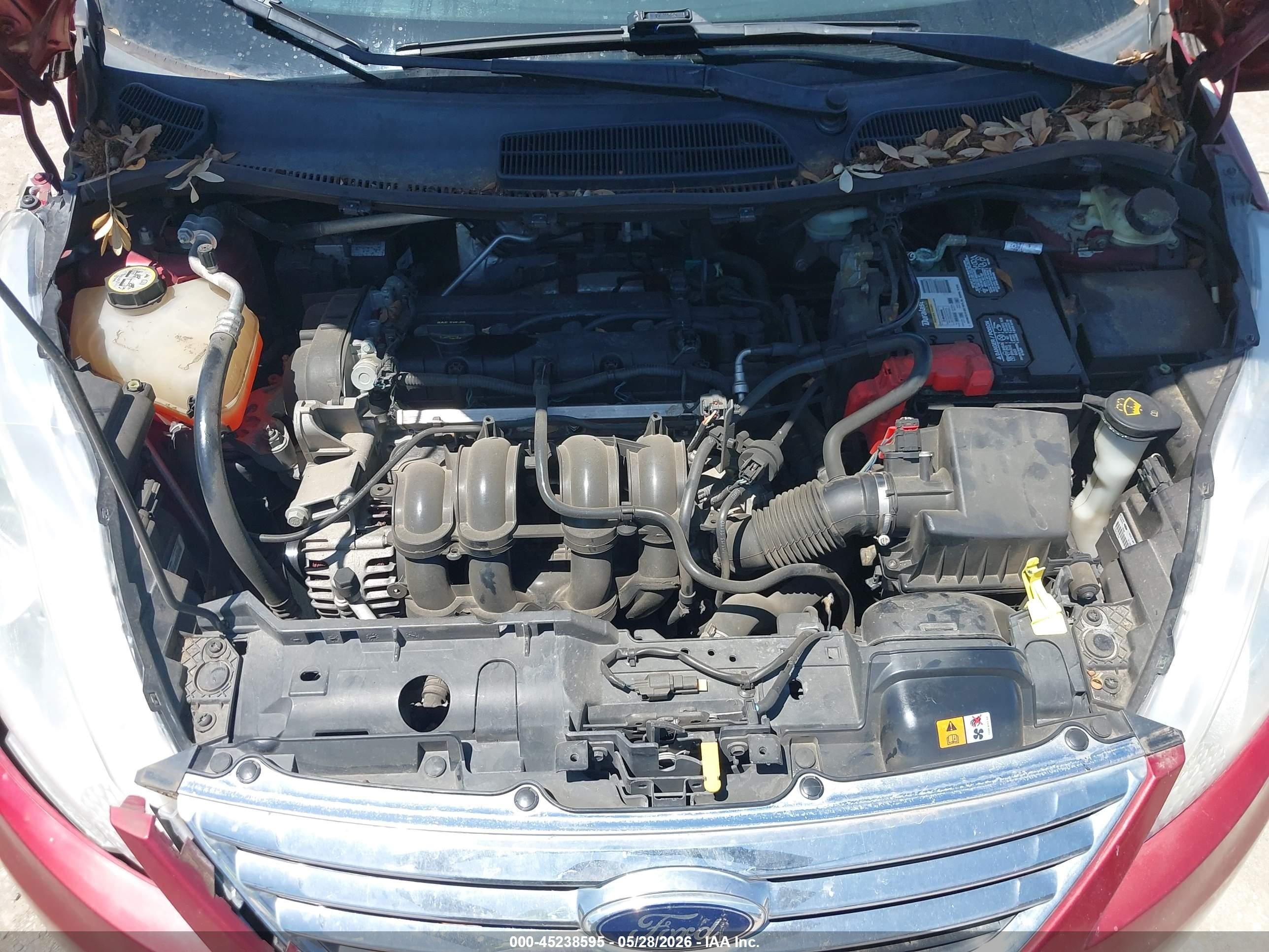 2013 Ford Fiesta Se Red vin: 3FADP4BJ5DM227381