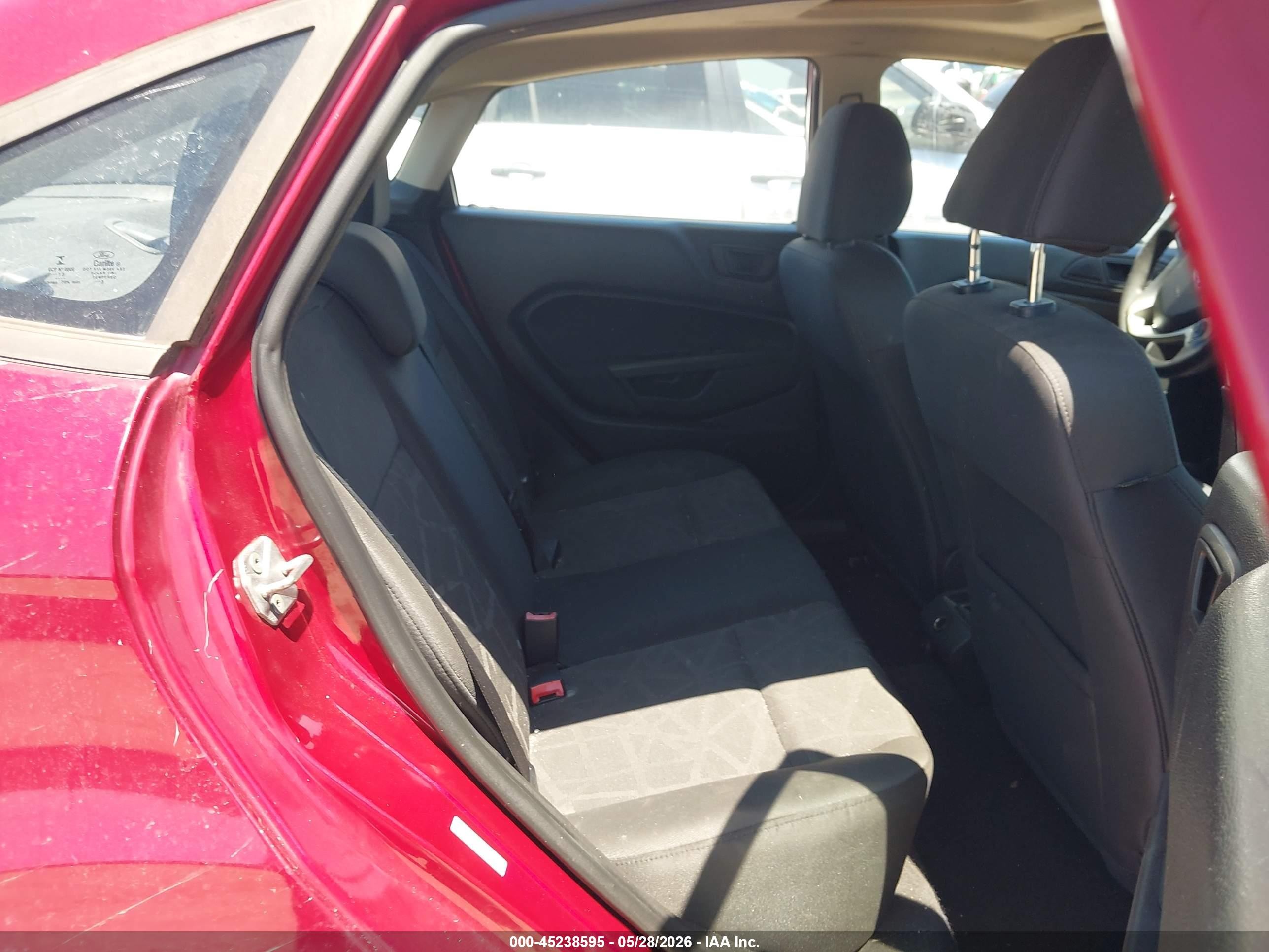 2013 Ford Fiesta Se Red vin: 3FADP4BJ5DM227381