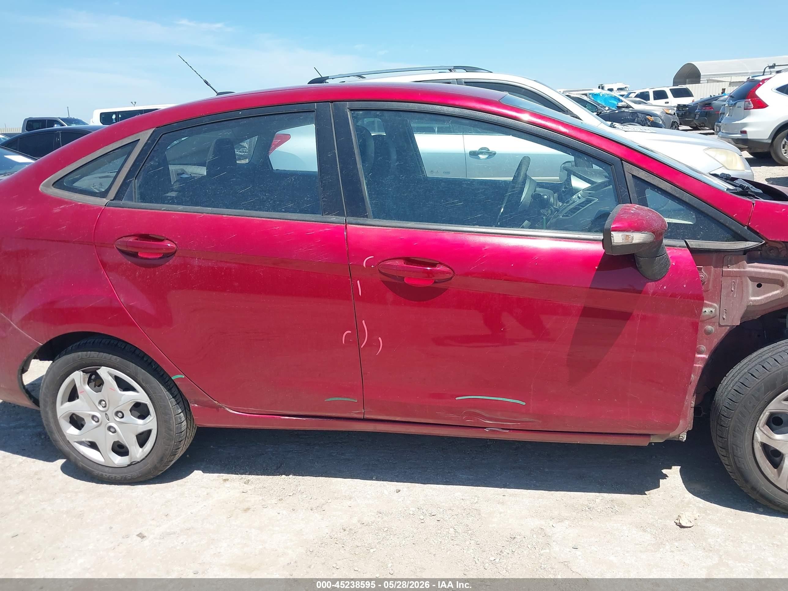 2013 Ford Fiesta Se Red vin: 3FADP4BJ5DM227381