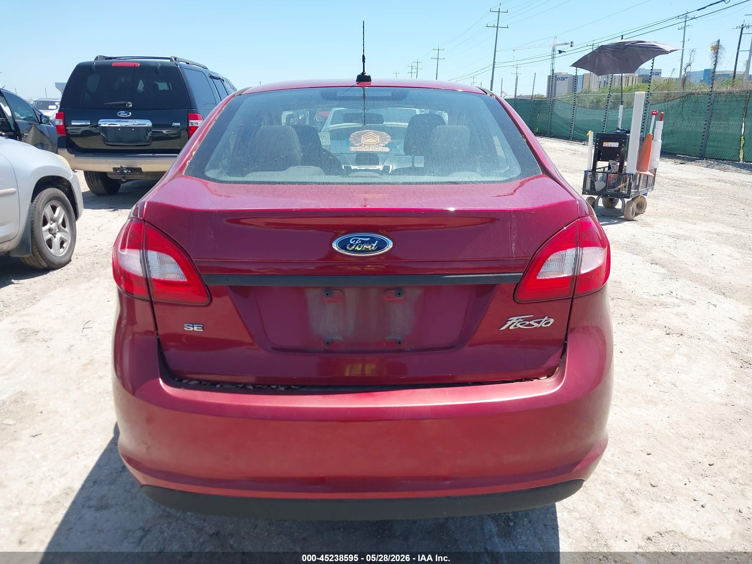 2013 Ford Fiesta Se Red vin: 3FADP4BJ5DM227381