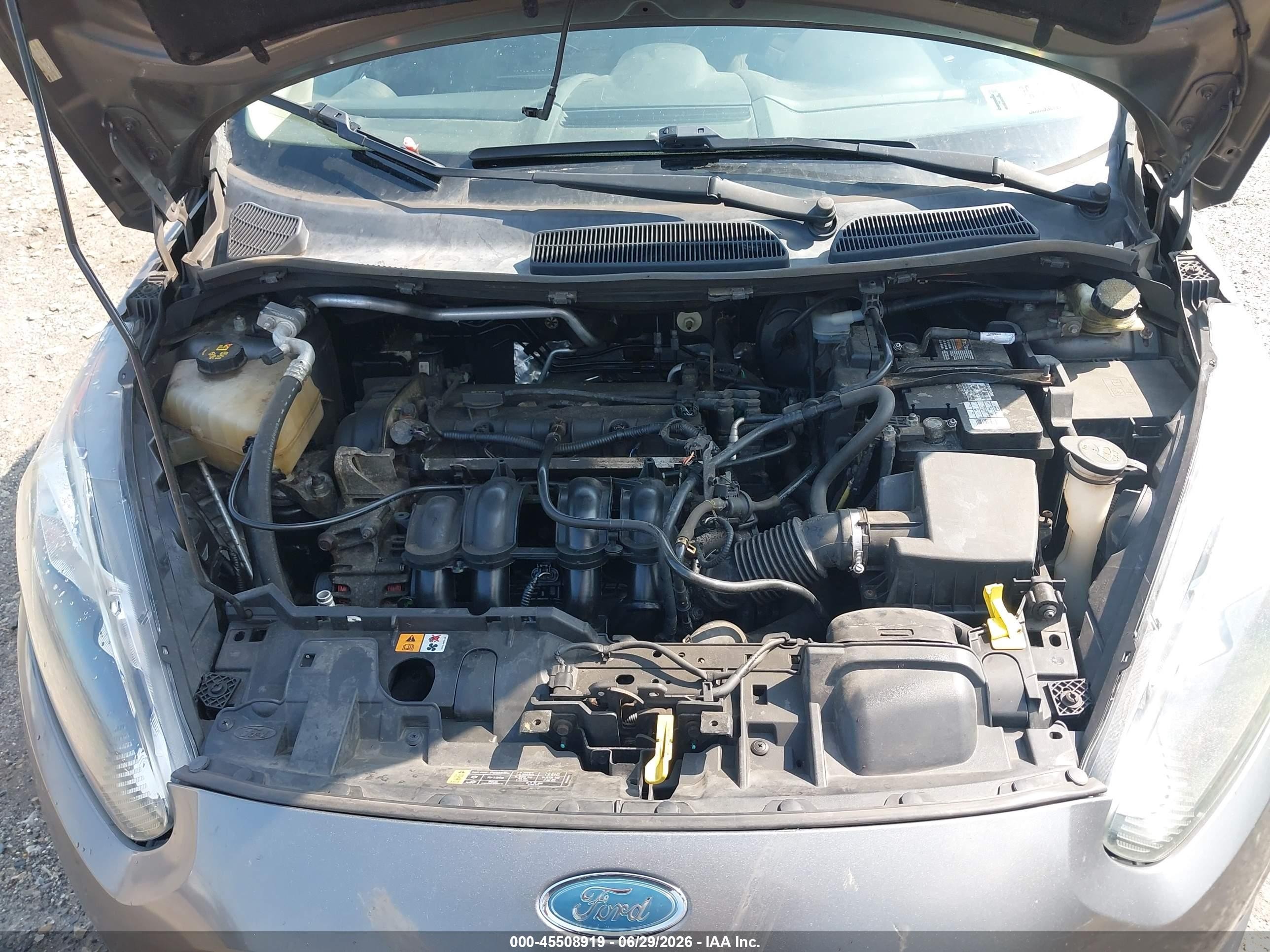 2014 Ford Fiesta Se Gray vin: 3FADP4BJ5EM138914