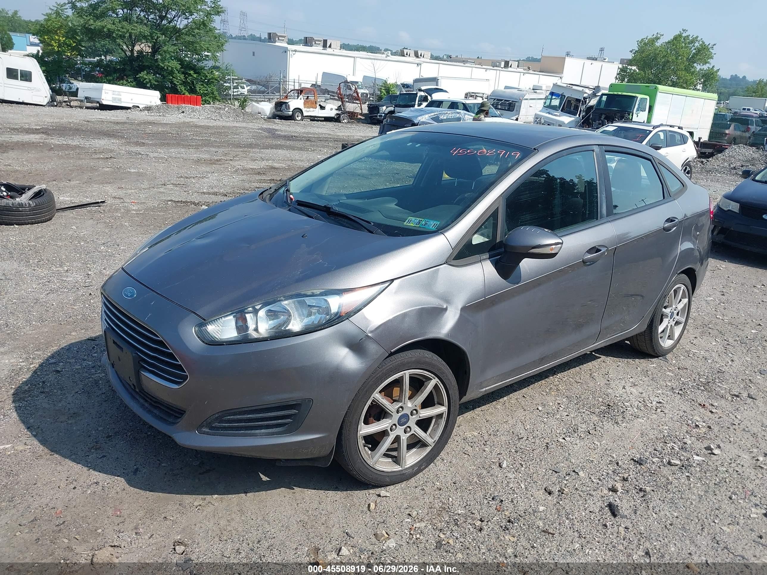 2014 Ford Fiesta Se Gray vin: 3FADP4BJ5EM138914